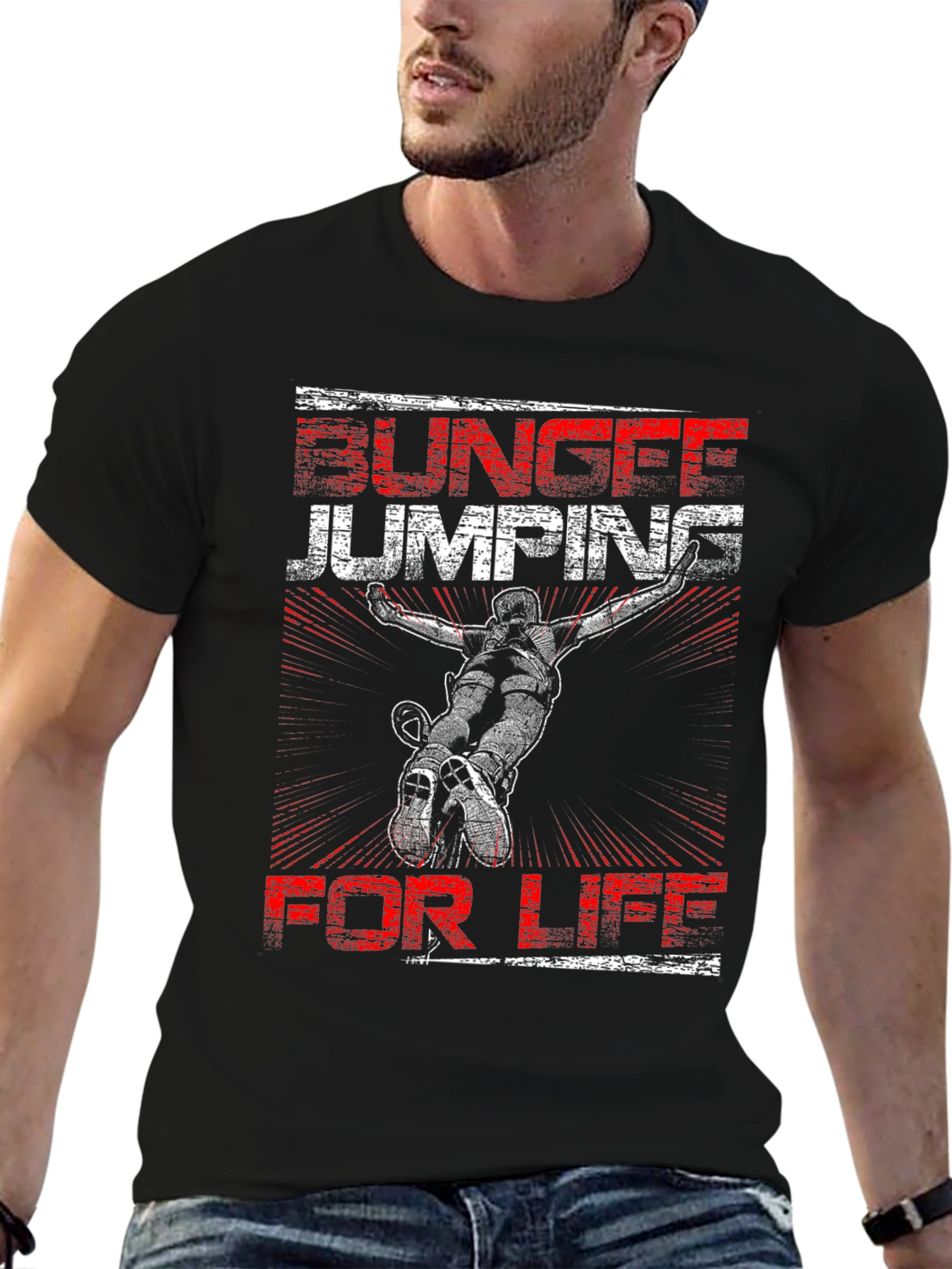 Bungee Jumping for Life Graphic Tee
