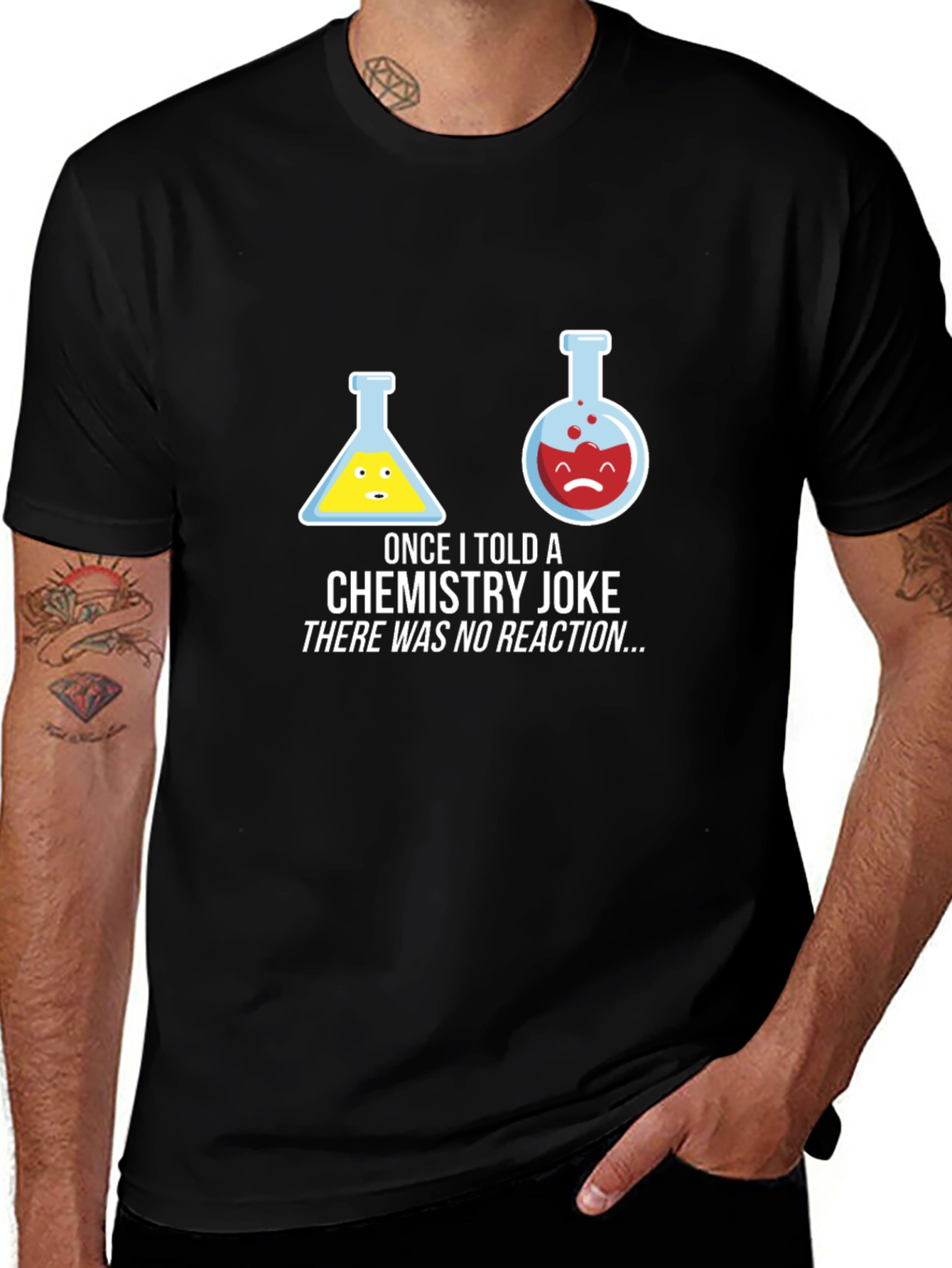 Chemistry Joke T-Shirt - No Reaction
