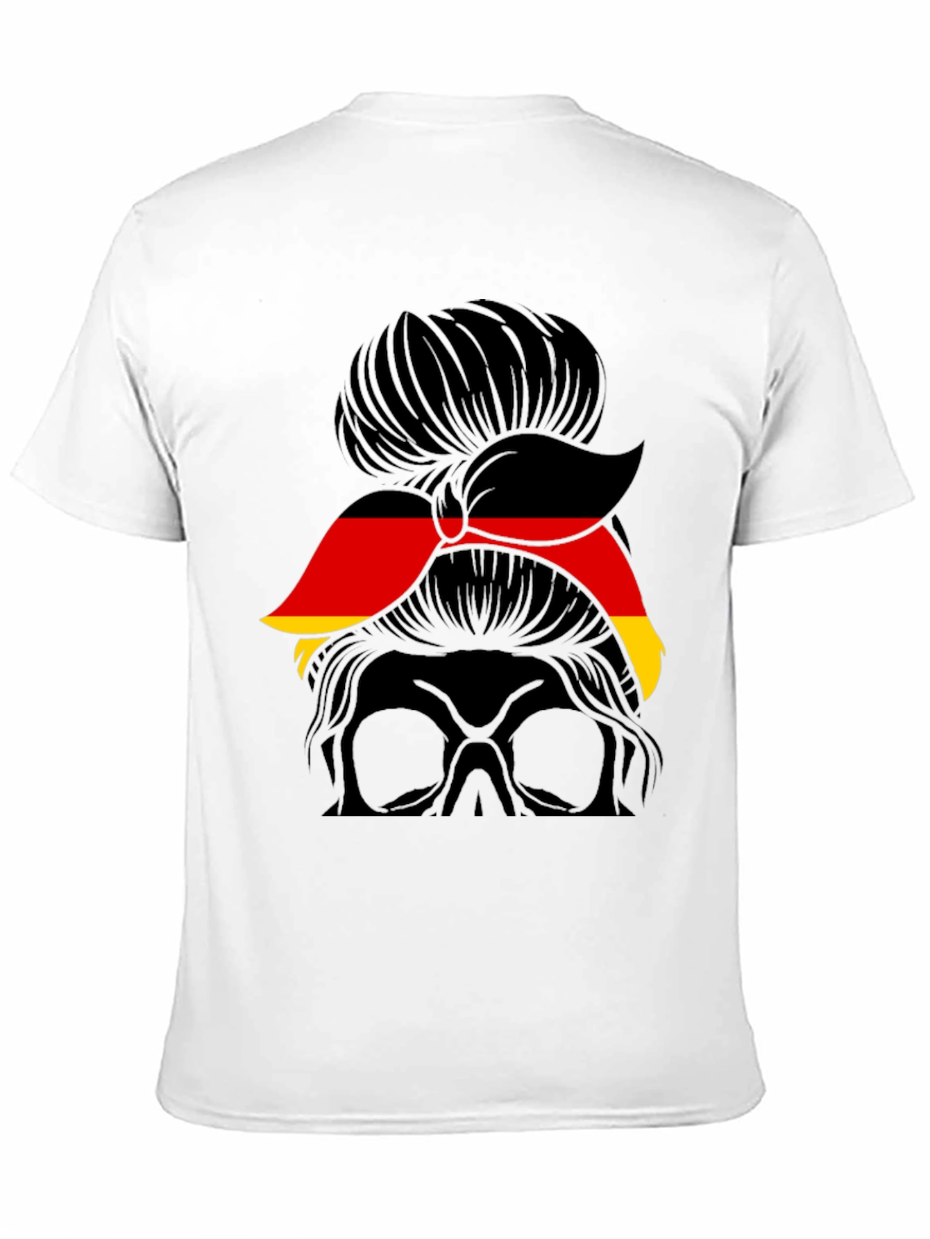 German Flag Messy Bun T-Shirt