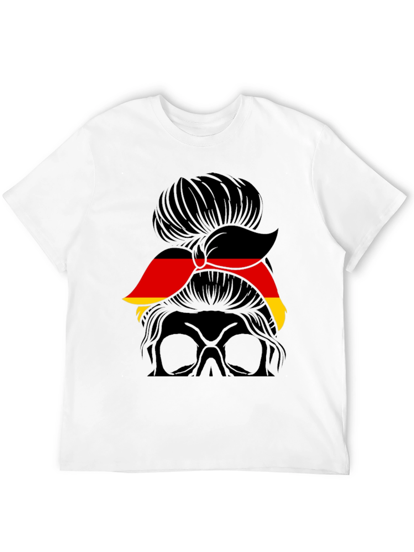 German Flag Messy Bun T-Shirt