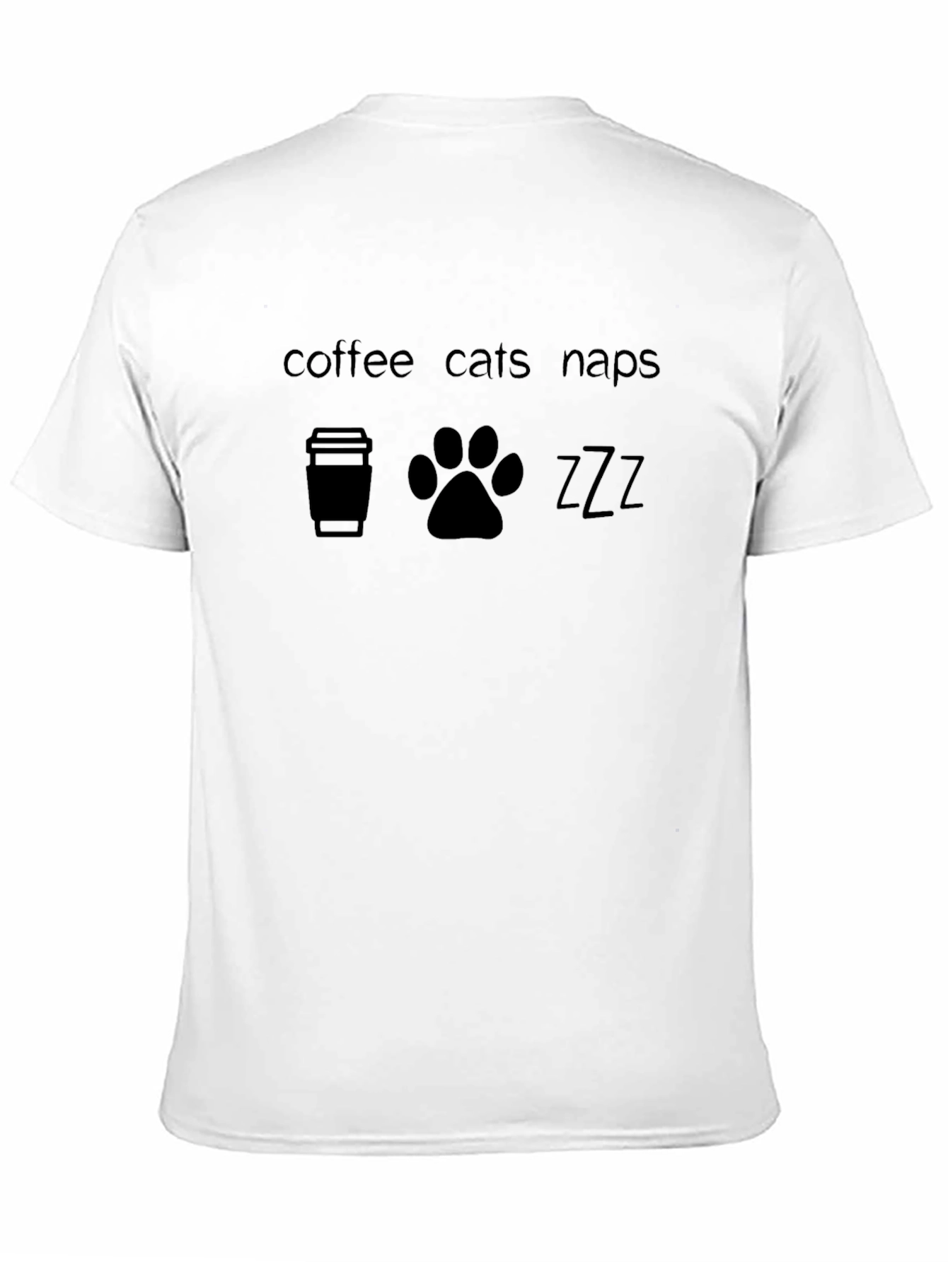 Coffee Cats Naps Graphic T-Shirt