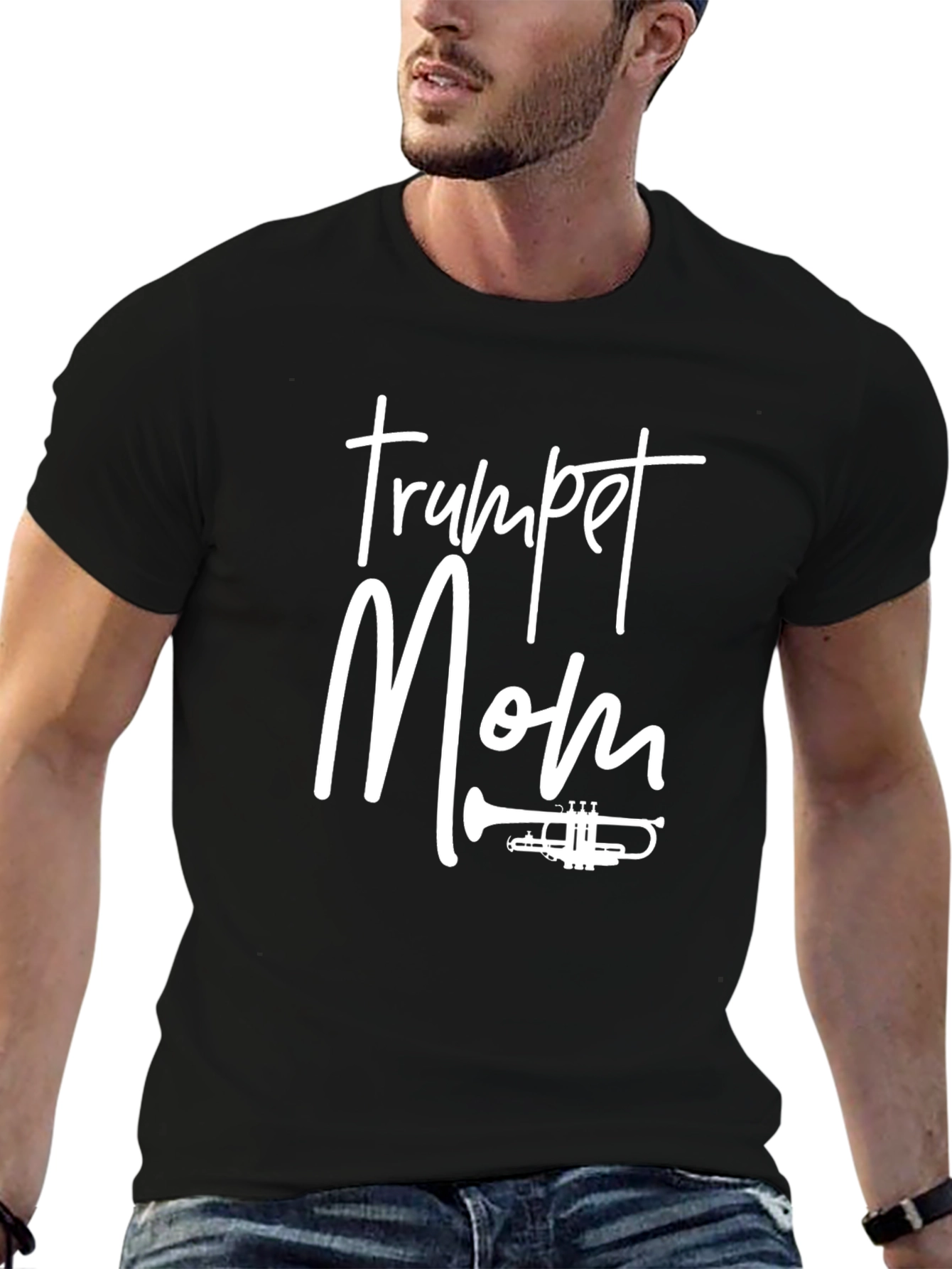 Trumpet Mom Graphic T-Shirt - Musicians Gift