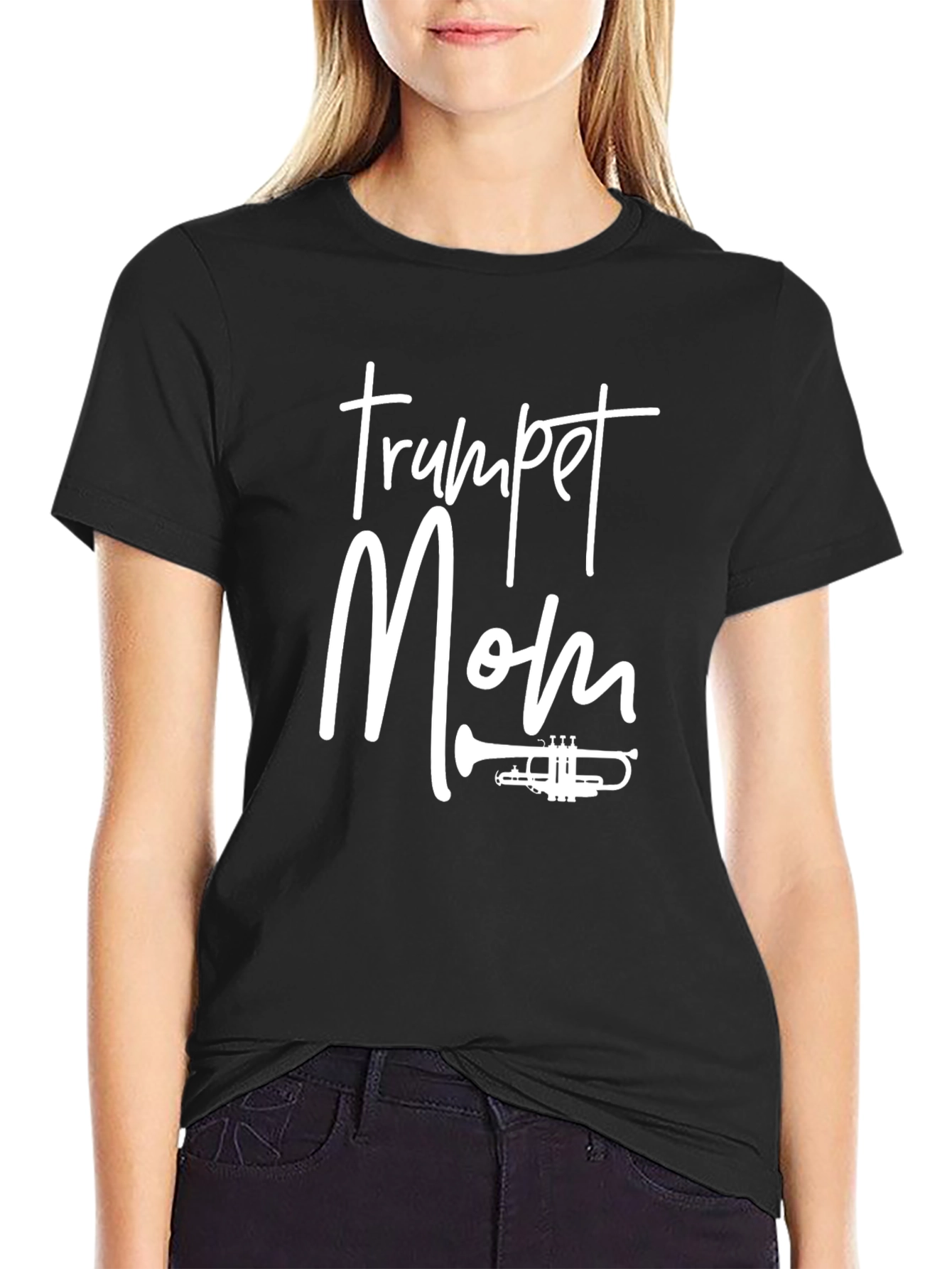 Trumpet Mom Graphic T-Shirt - Musicians Gift