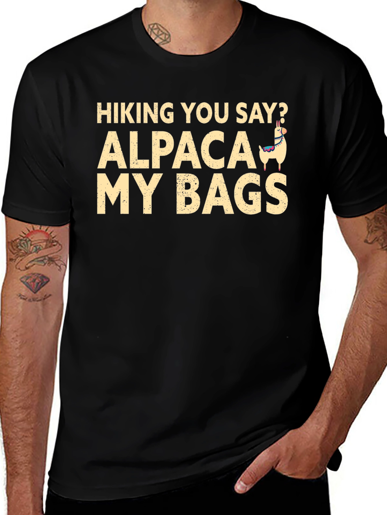 Hiking You Say? Alpaca My Bags T-Shirt