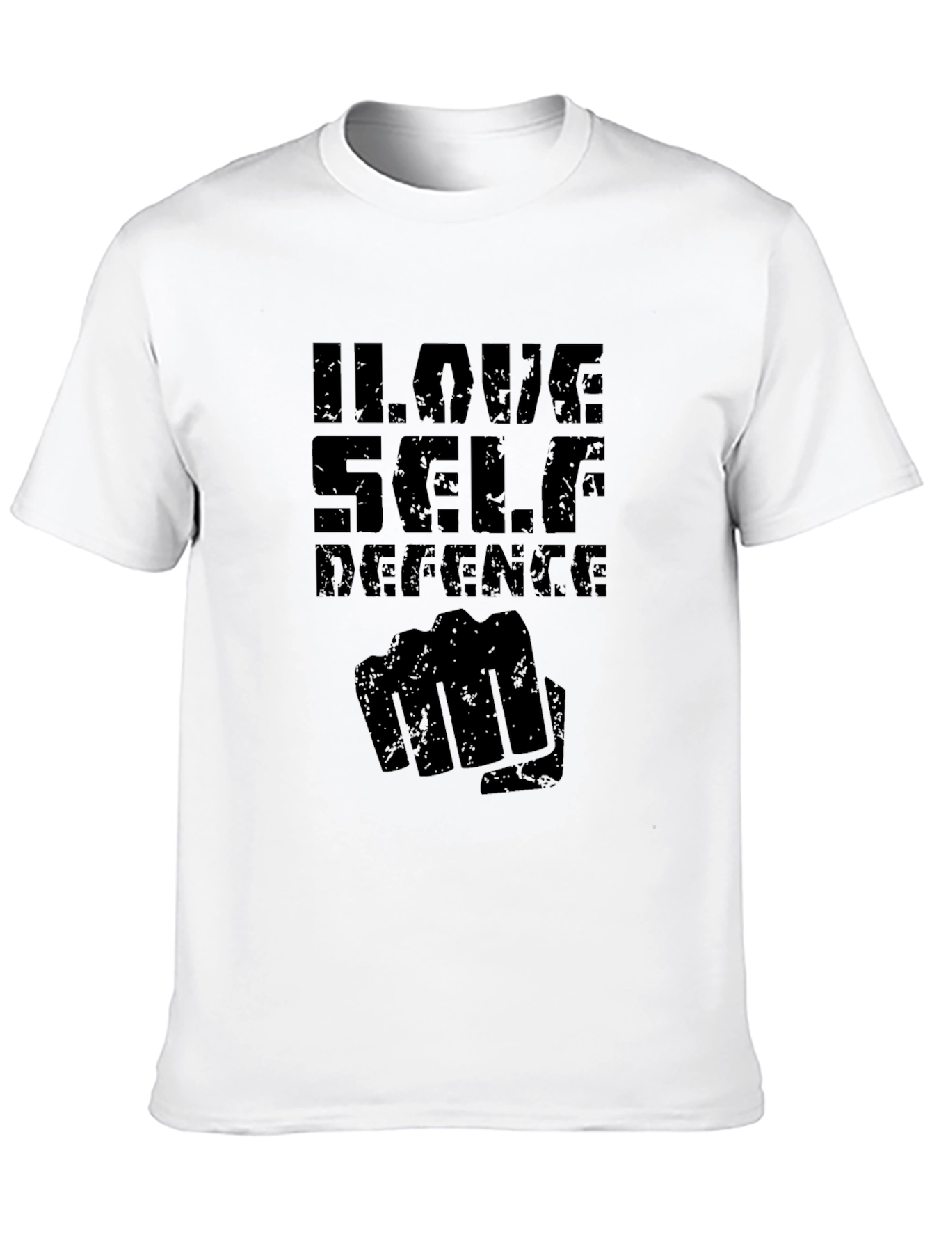 I Love Self Defence Graphic Tee - Black