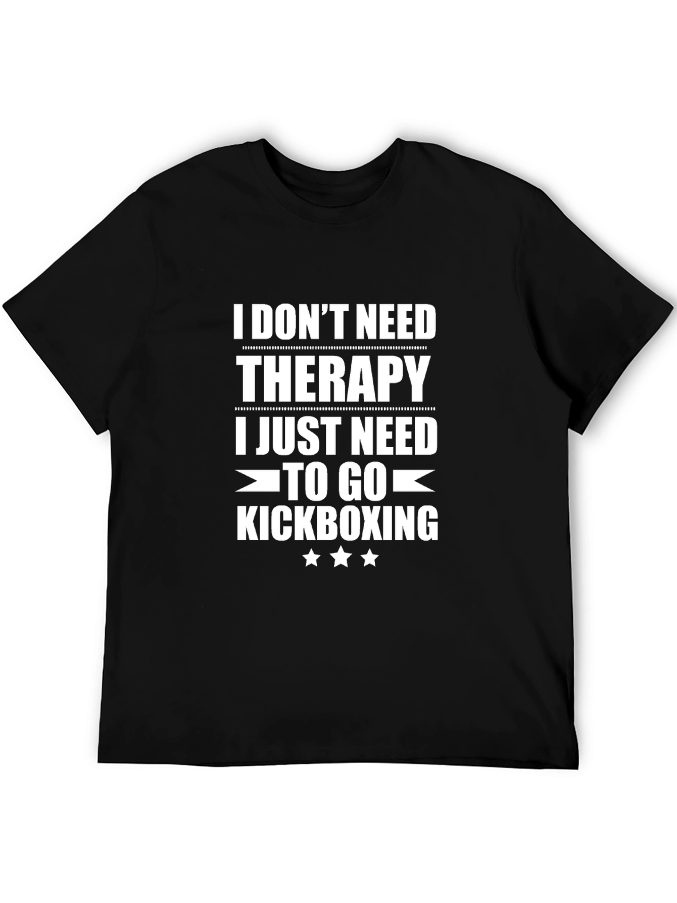 Kickboxing Therapy T-Shirt - Funny Workout Tee