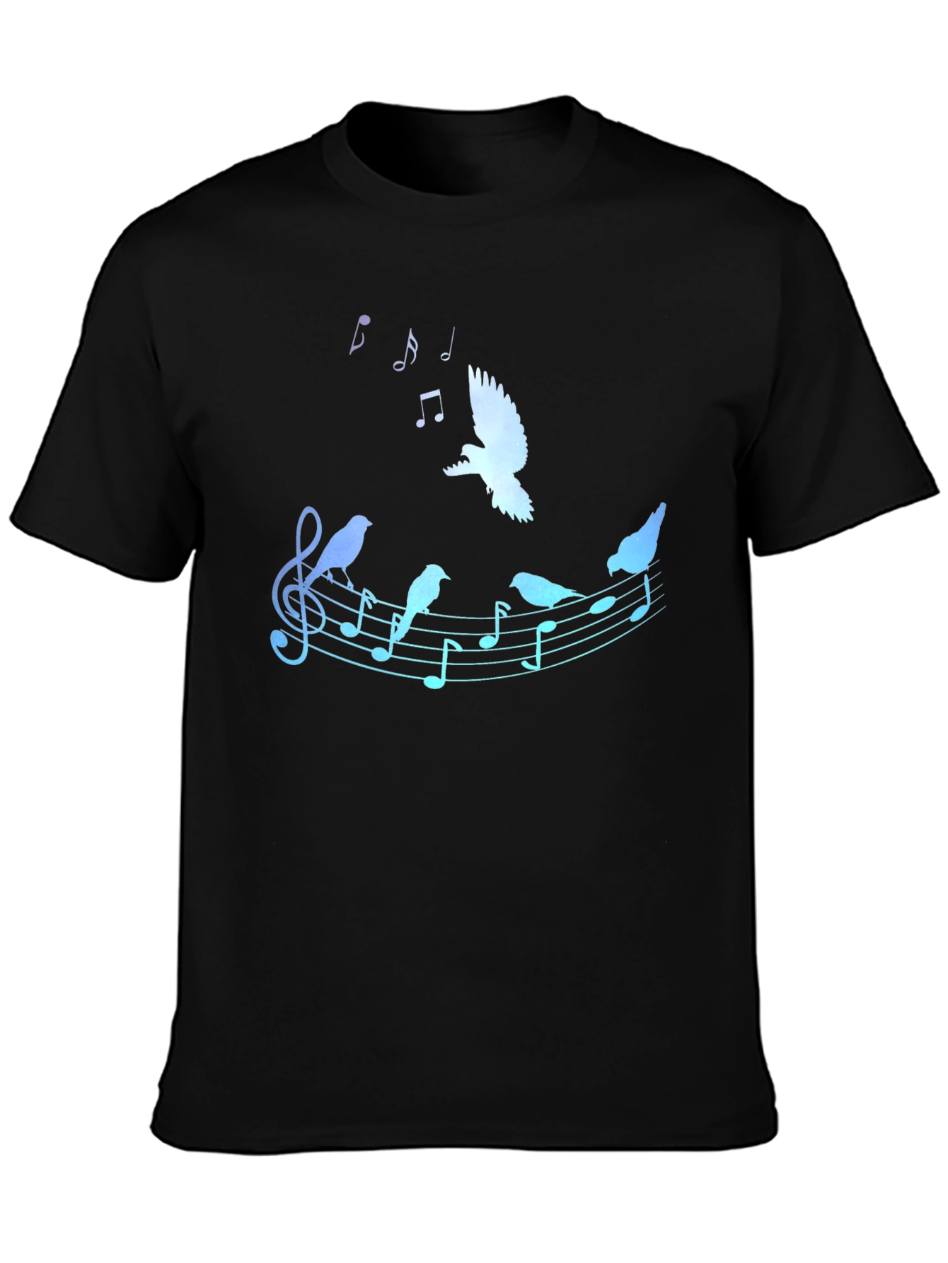 Musical Bird T-Shirt - Black