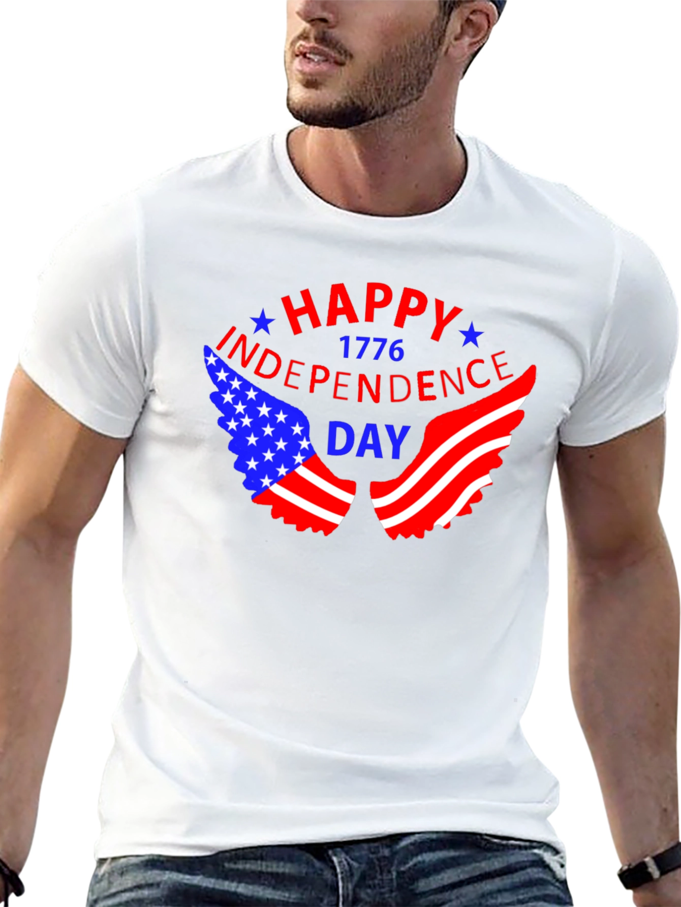 Patriotic Happy Independence Day T-Shirt