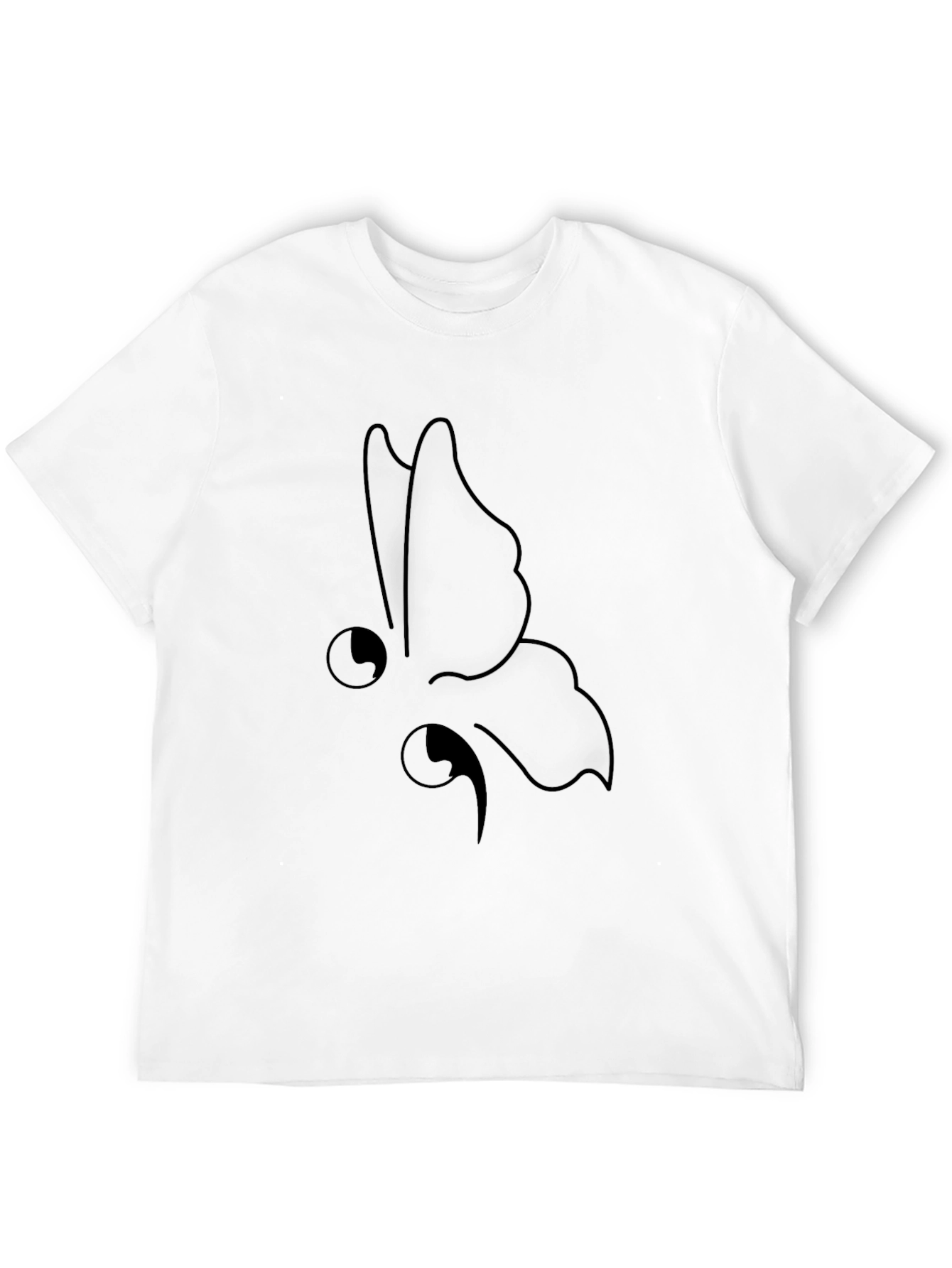 Black Butterfly Graphic Tee - Mens Casual Fit