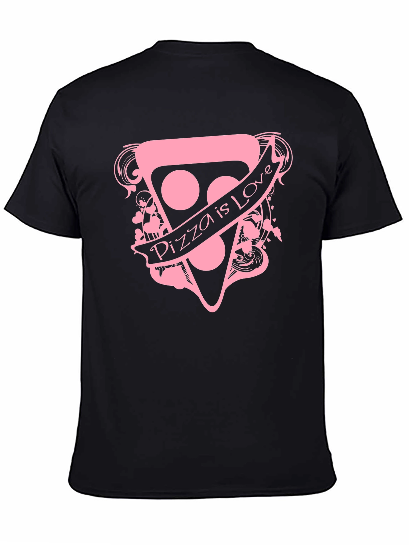 Pizza is Love Graphic Tee - Black