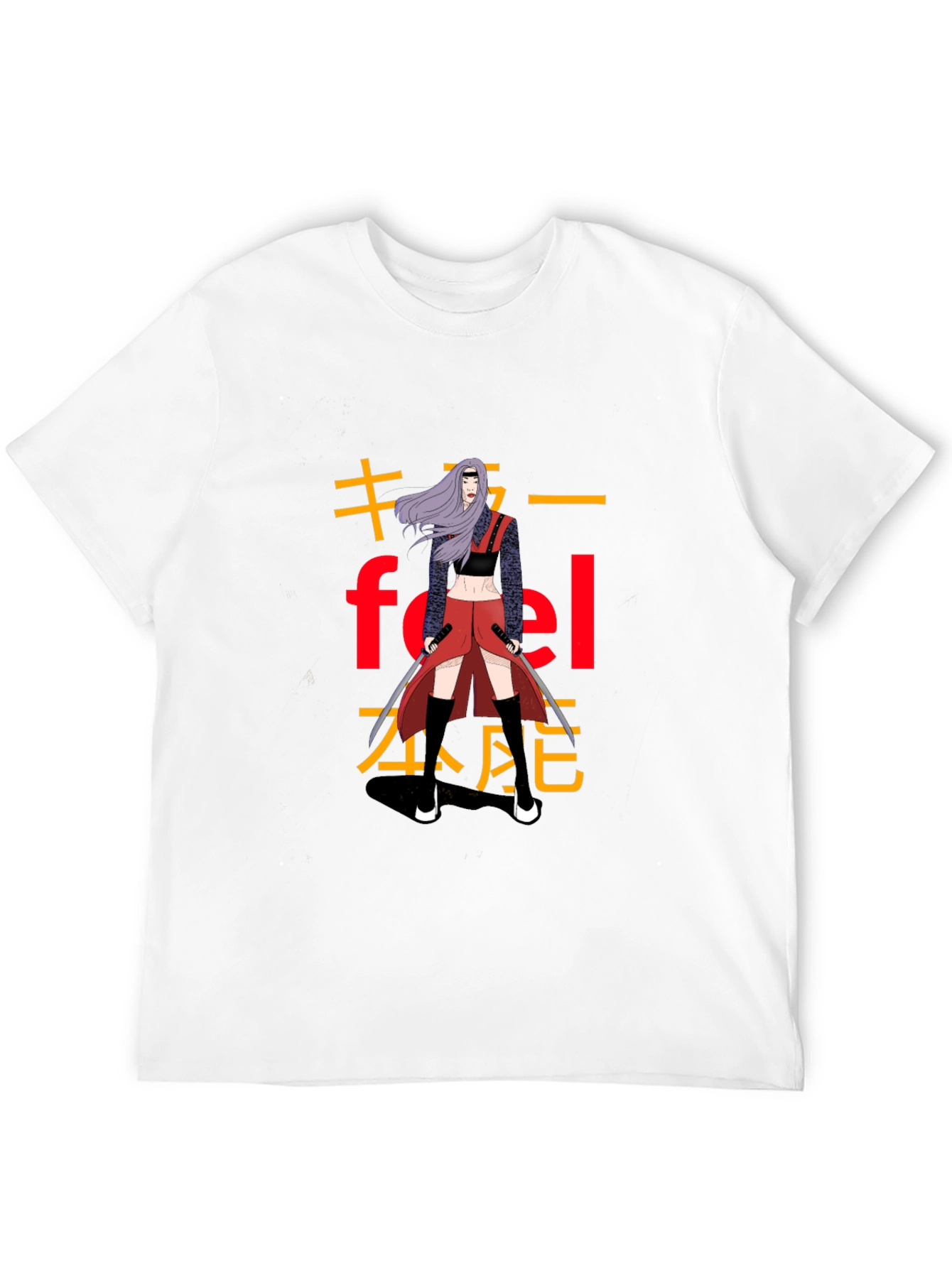 Anime Style Graphic T-Shirt - Feel Design