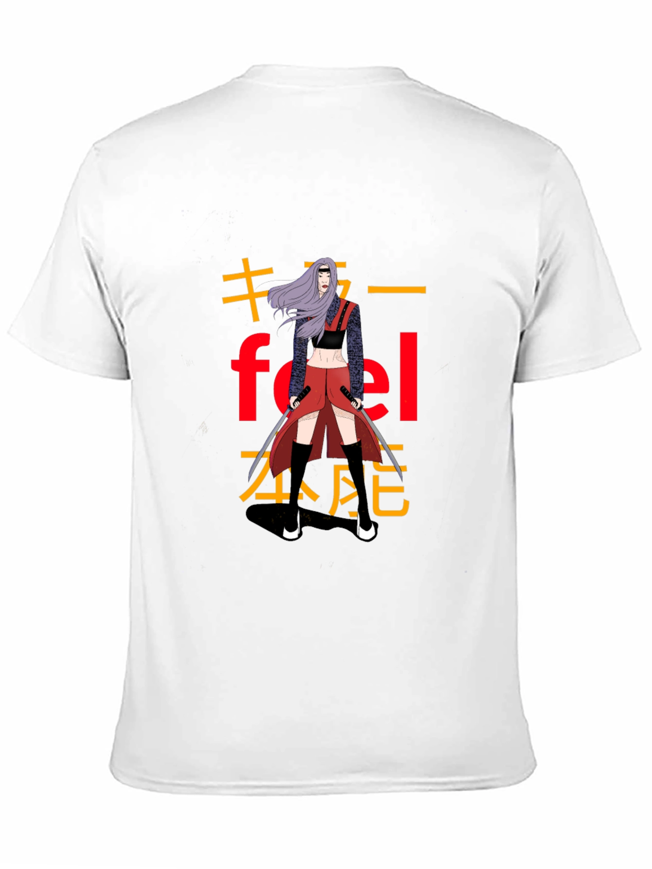 Anime Style Graphic T-Shirt - Feel Design