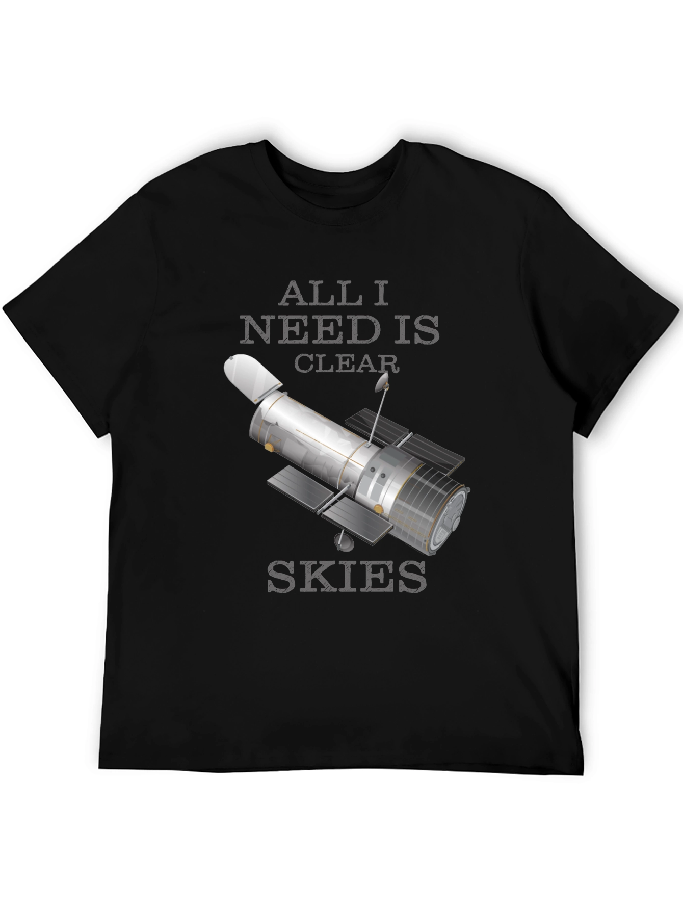 All I Need is Clear Skies Black T-Shirt
