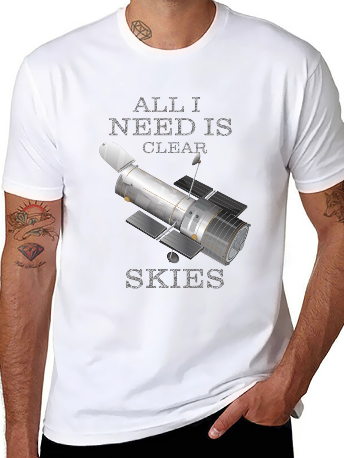All I Need is Clear Skies Black T-Shirt