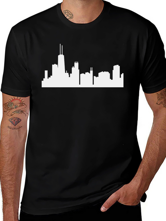 Chicago Skyline Graphic Tee - Classic Cityscape T-Shirt