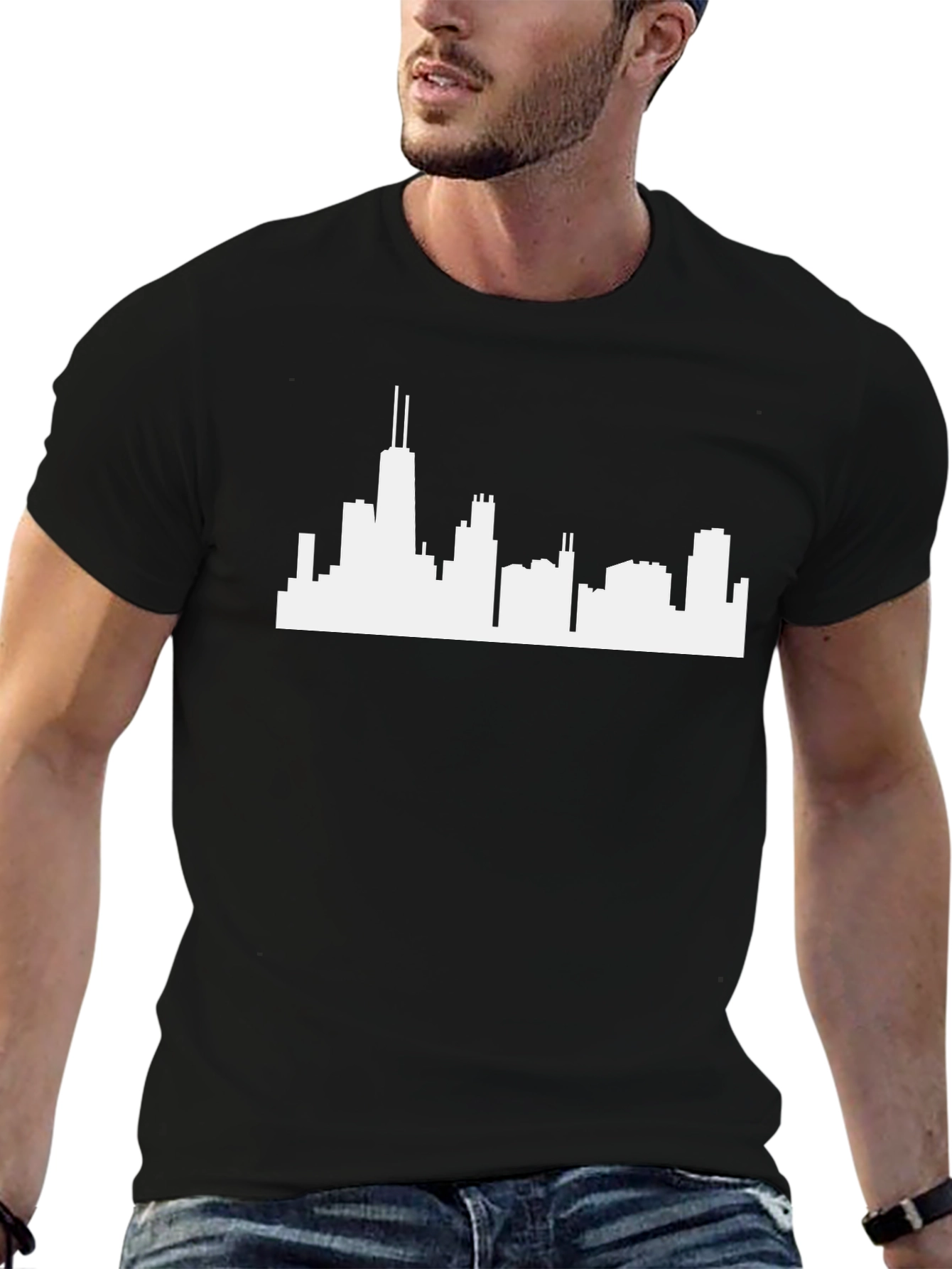 Chicago Skyline Graphic Tee - Classic Cityscape T-Shirt