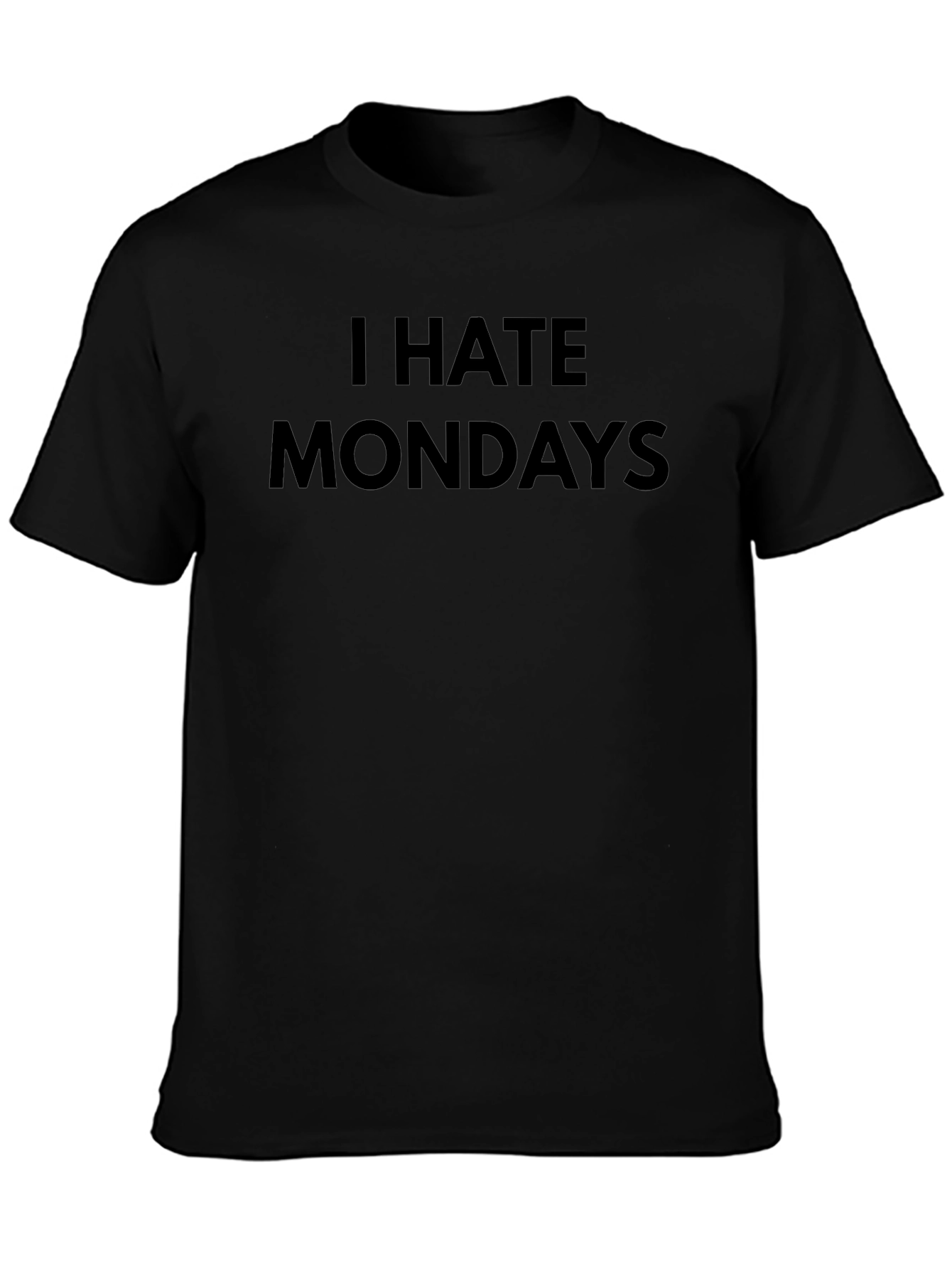 I Hate Mondays Graphic Tee - Black T-Shirt