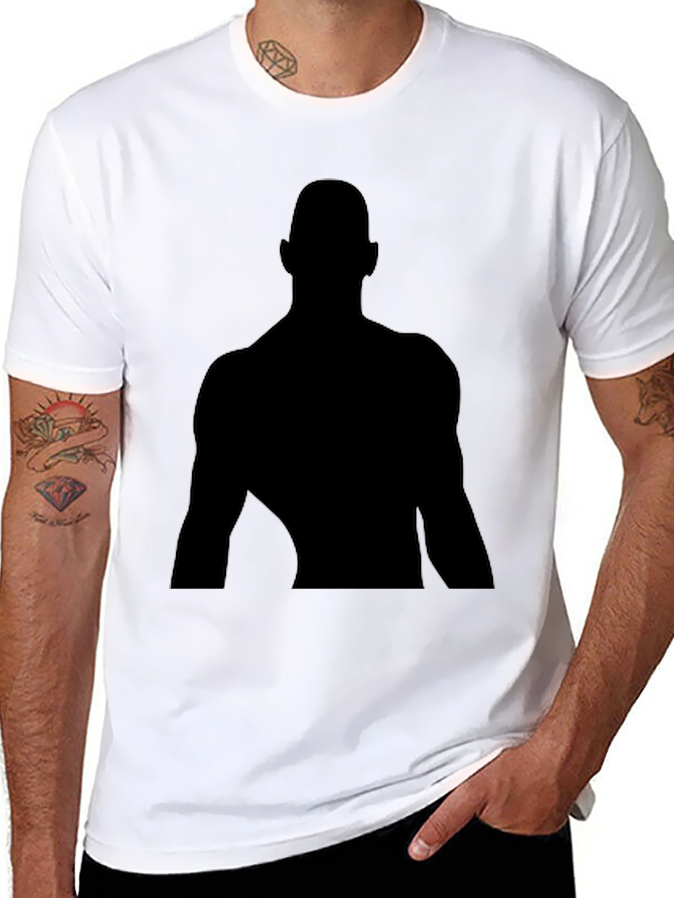 Silhouette Graphic Tee - Classic Black T-Shirt