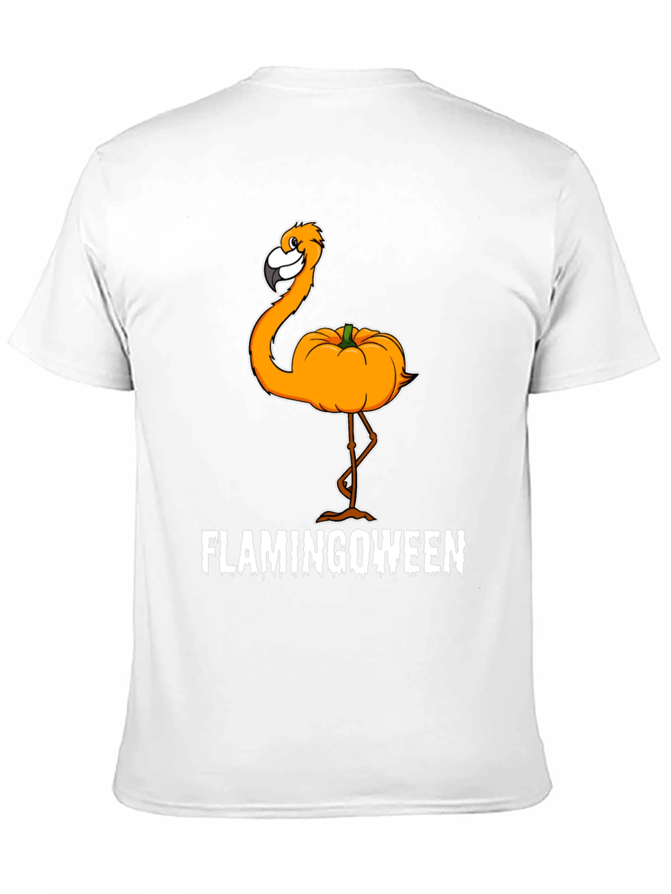 Flamingoween T-Shirt - Halloween Flamingo Pumpkin Tee