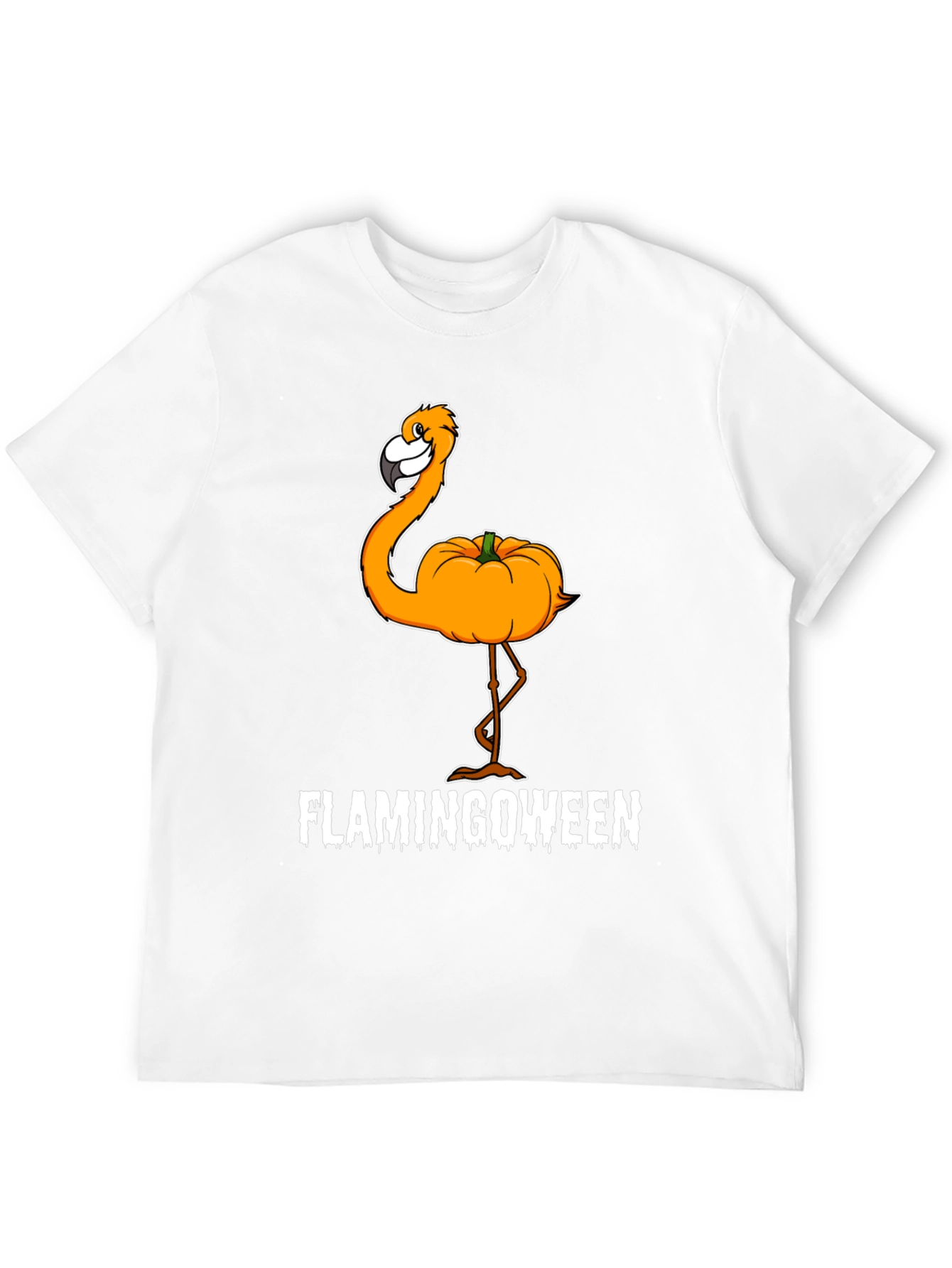 Flamingoween T-Shirt - Halloween Flamingo Pumpkin Tee