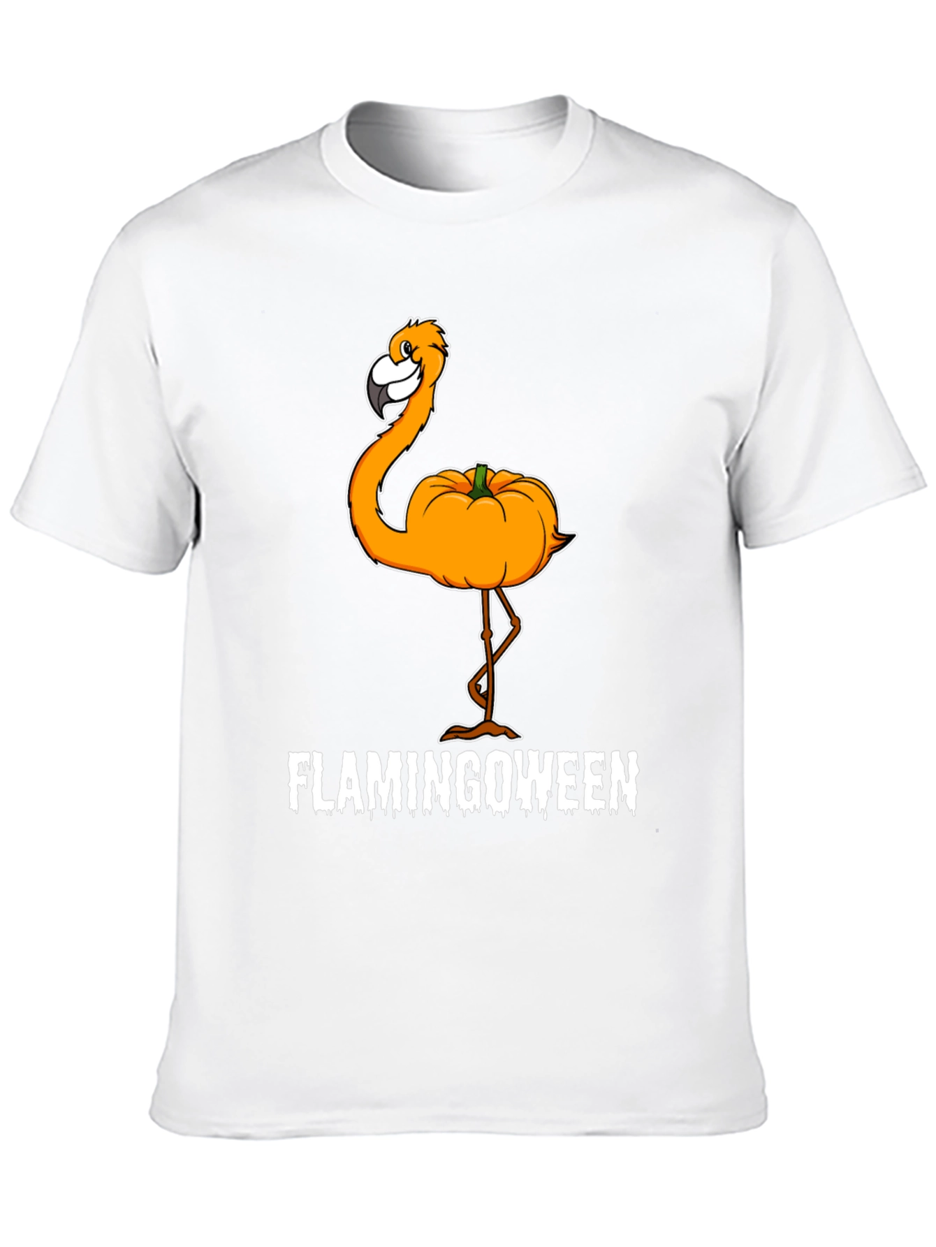 Flamingoween T-Shirt - Halloween Flamingo Pumpkin Tee