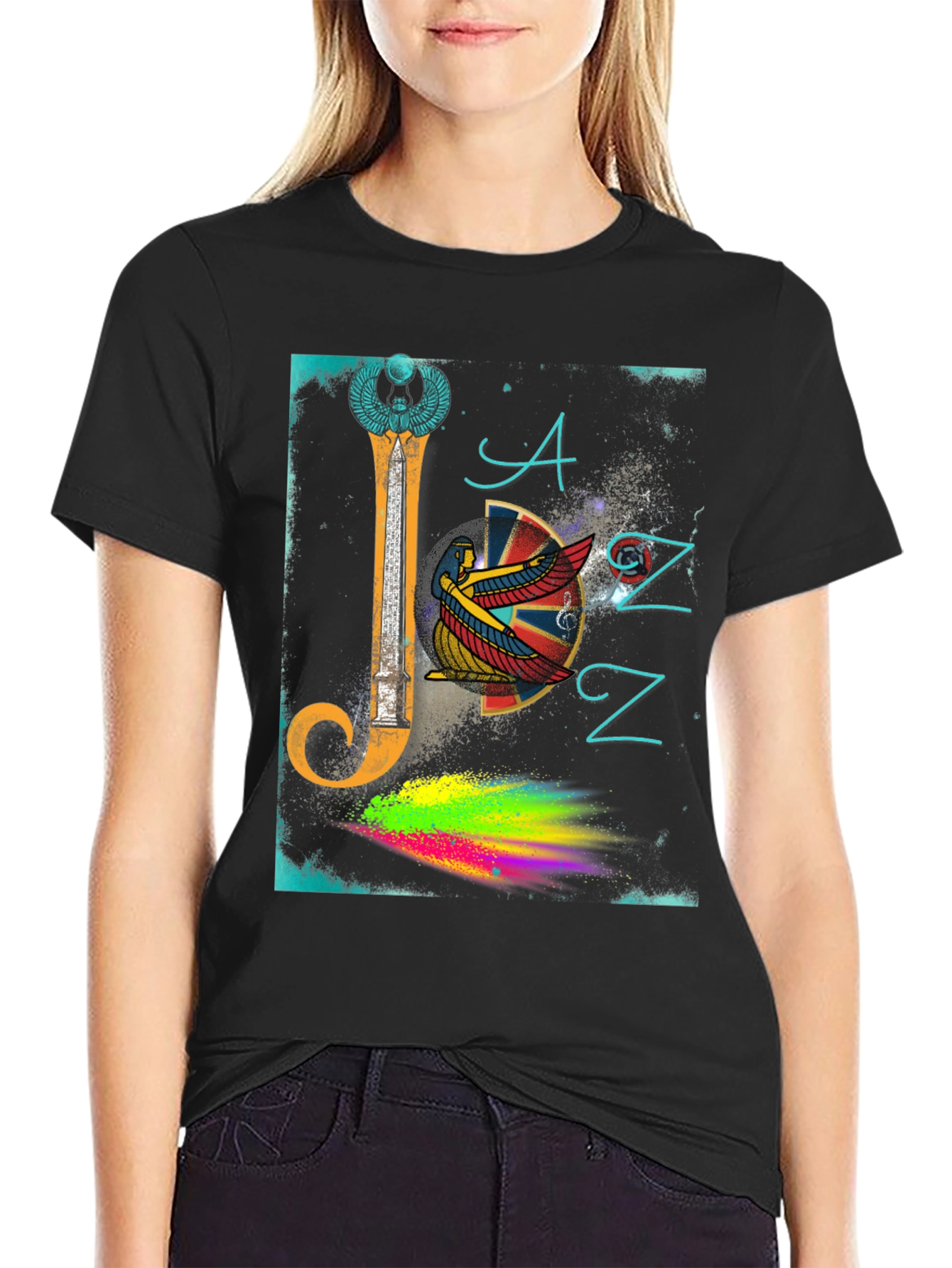 Egyptian Jazz Graphic Tee - Unique Music Lover Shirt