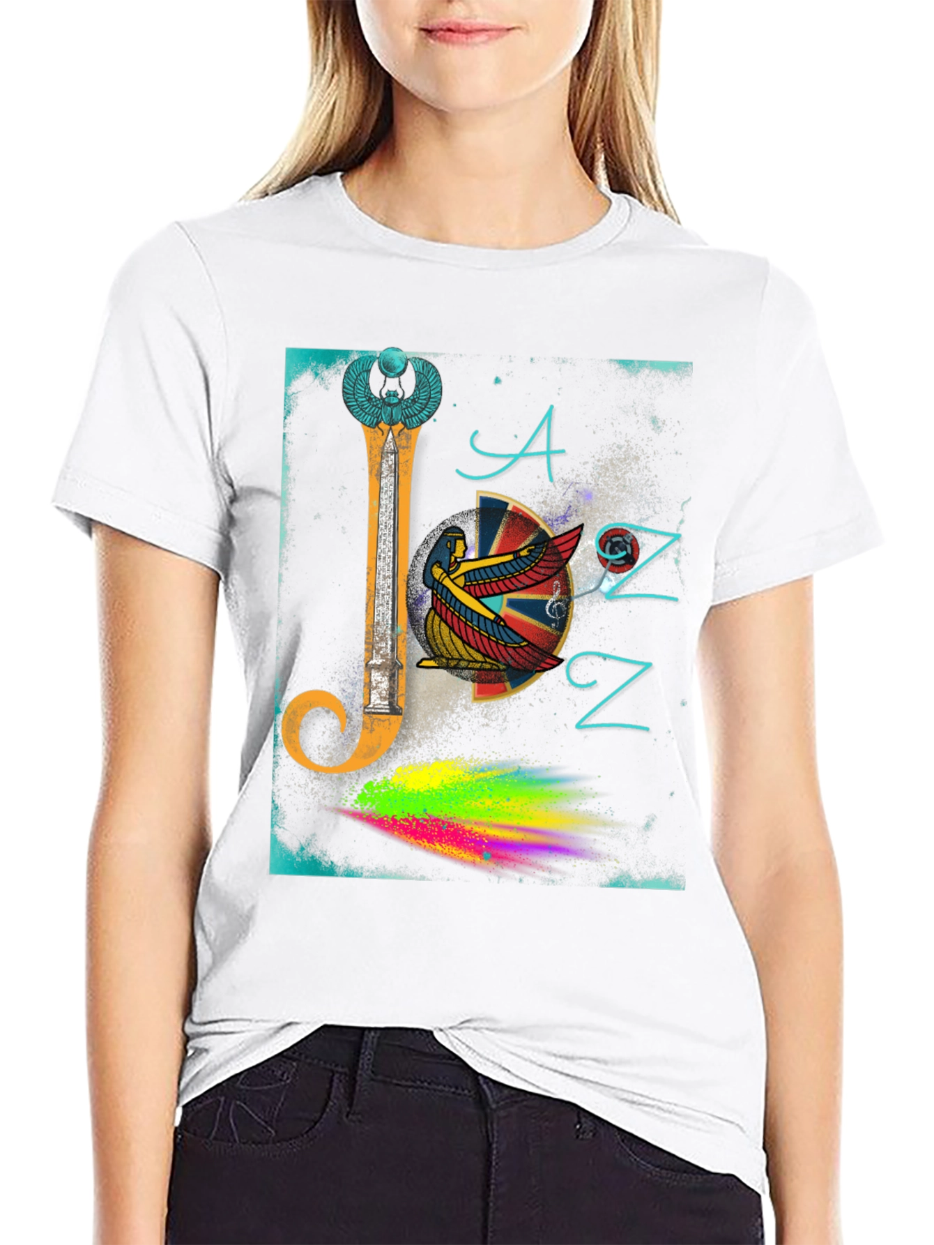 Egyptian Jazz Graphic Tee - Unique Music Lover Shirt