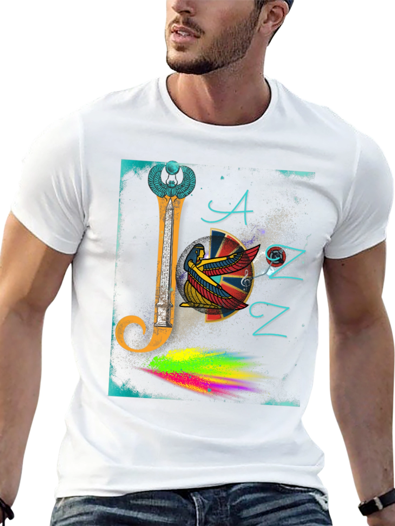 Egyptian Jazz Graphic Tee - Unique Music Lover Shirt