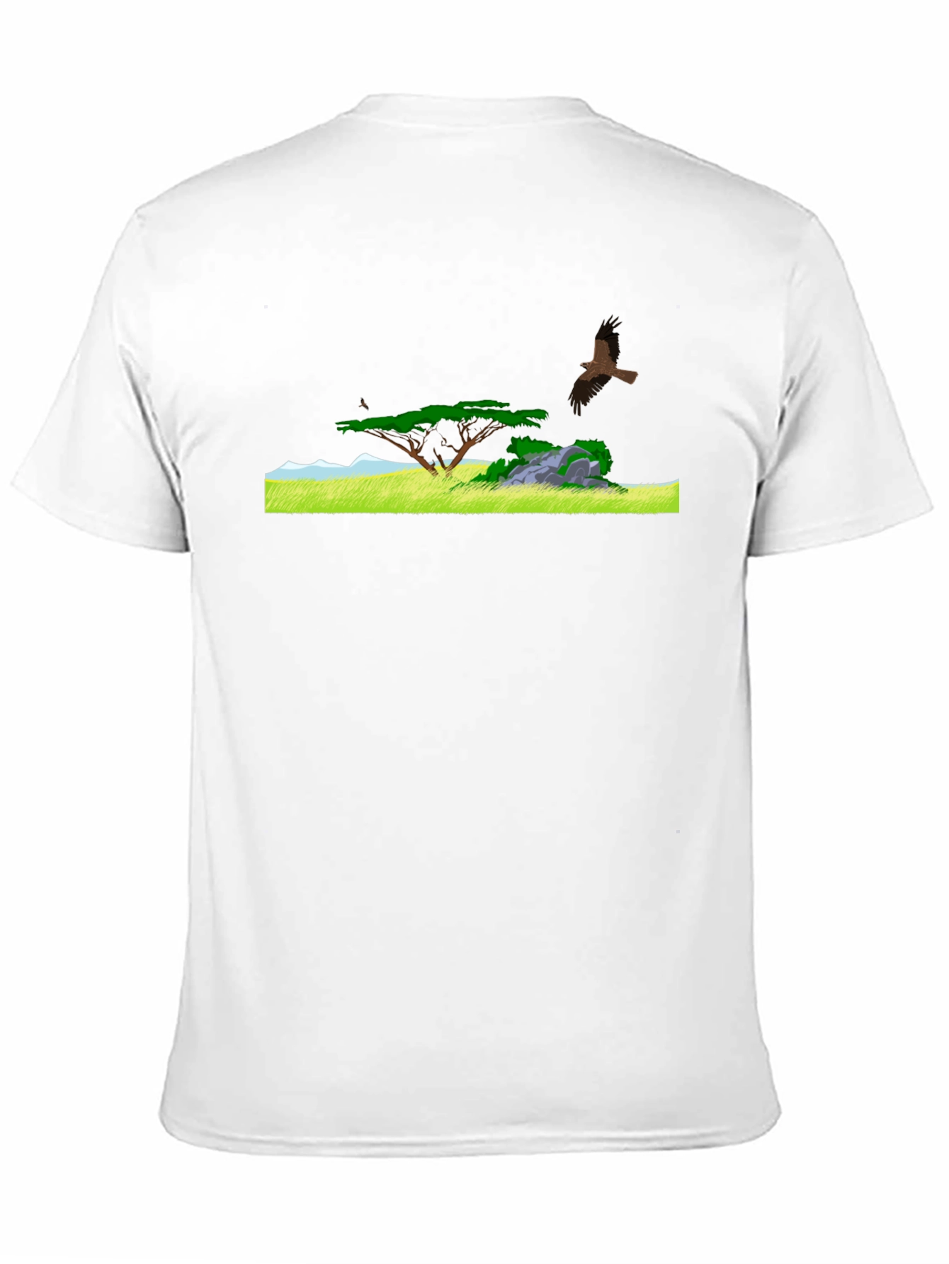 Nature Scene Graphic Tee - Black