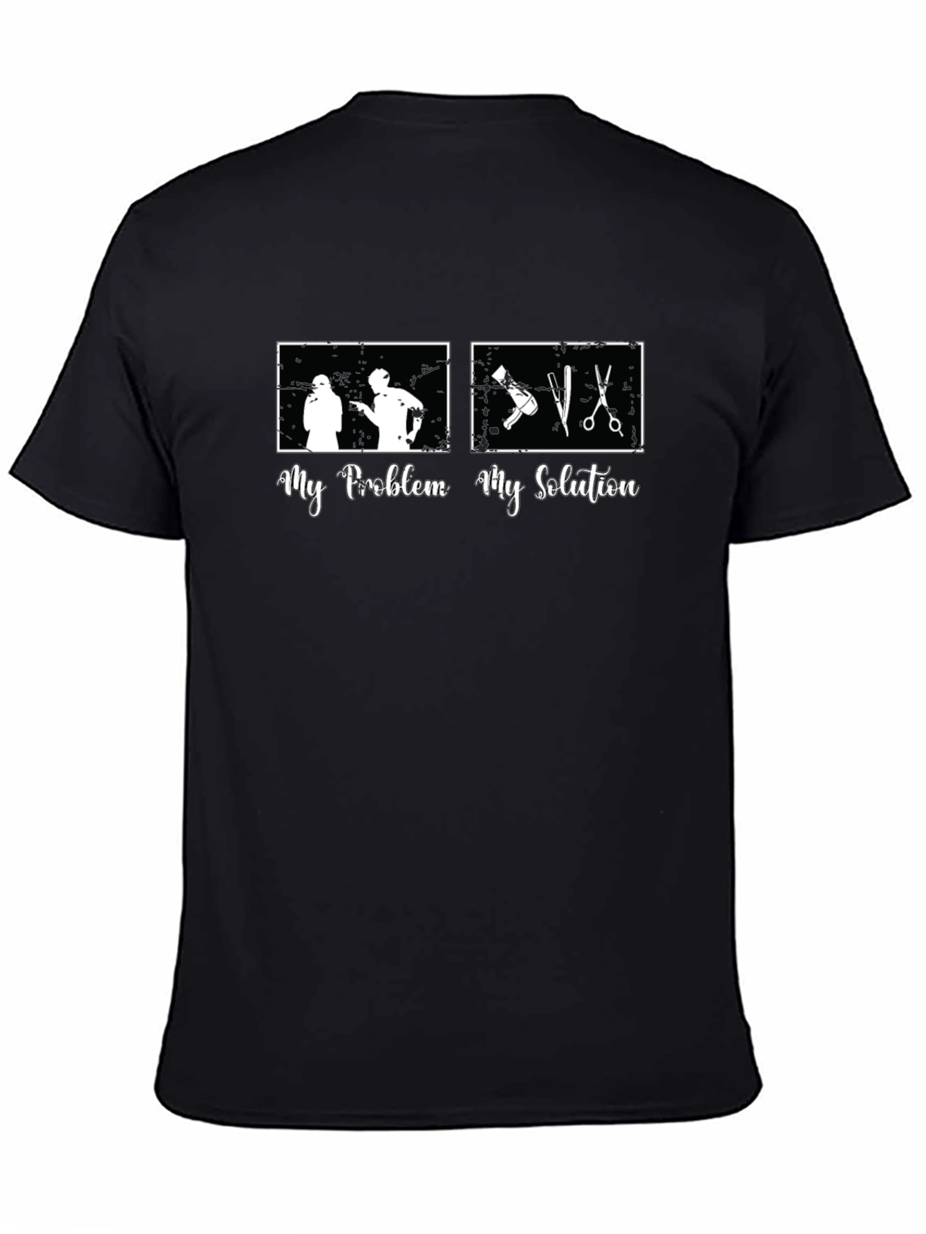 My Problem My Solution Barber Graphic Tee