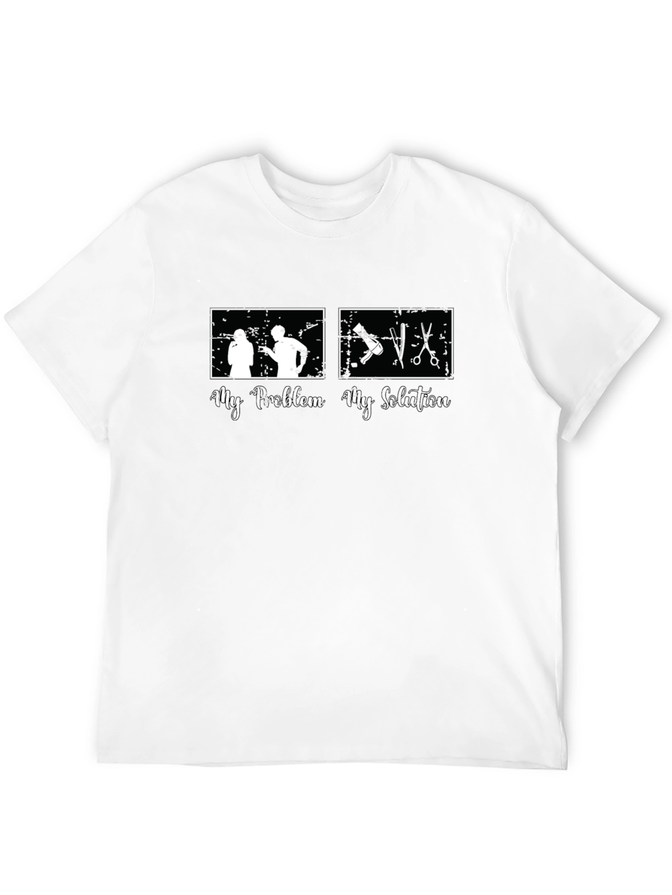 My Problem My Solution Barber Graphic Tee