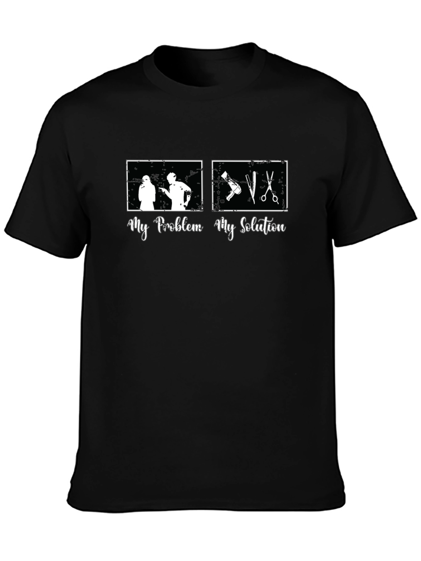 My Problem My Solution Barber Graphic Tee