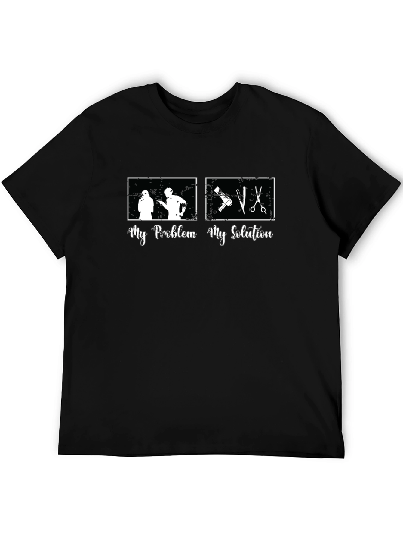 My Problem My Solution Barber Graphic Tee
