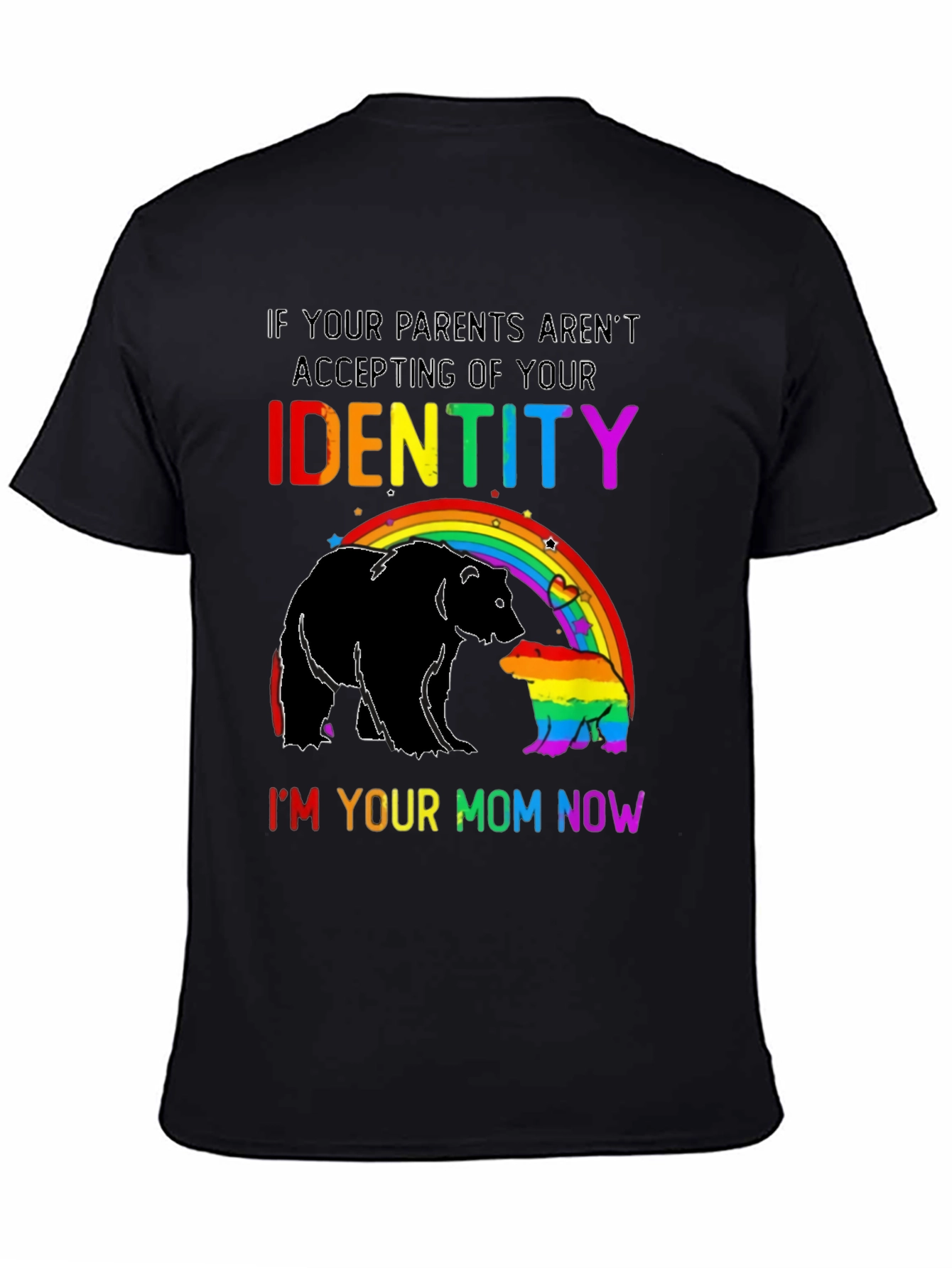 LGBTQ+ Mom Bear Rainbow Pride T-Shirt