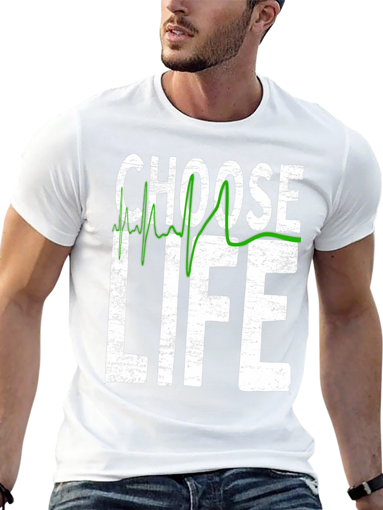 Choose Life ECG T-Shirt - Pro Life Graphic Tee