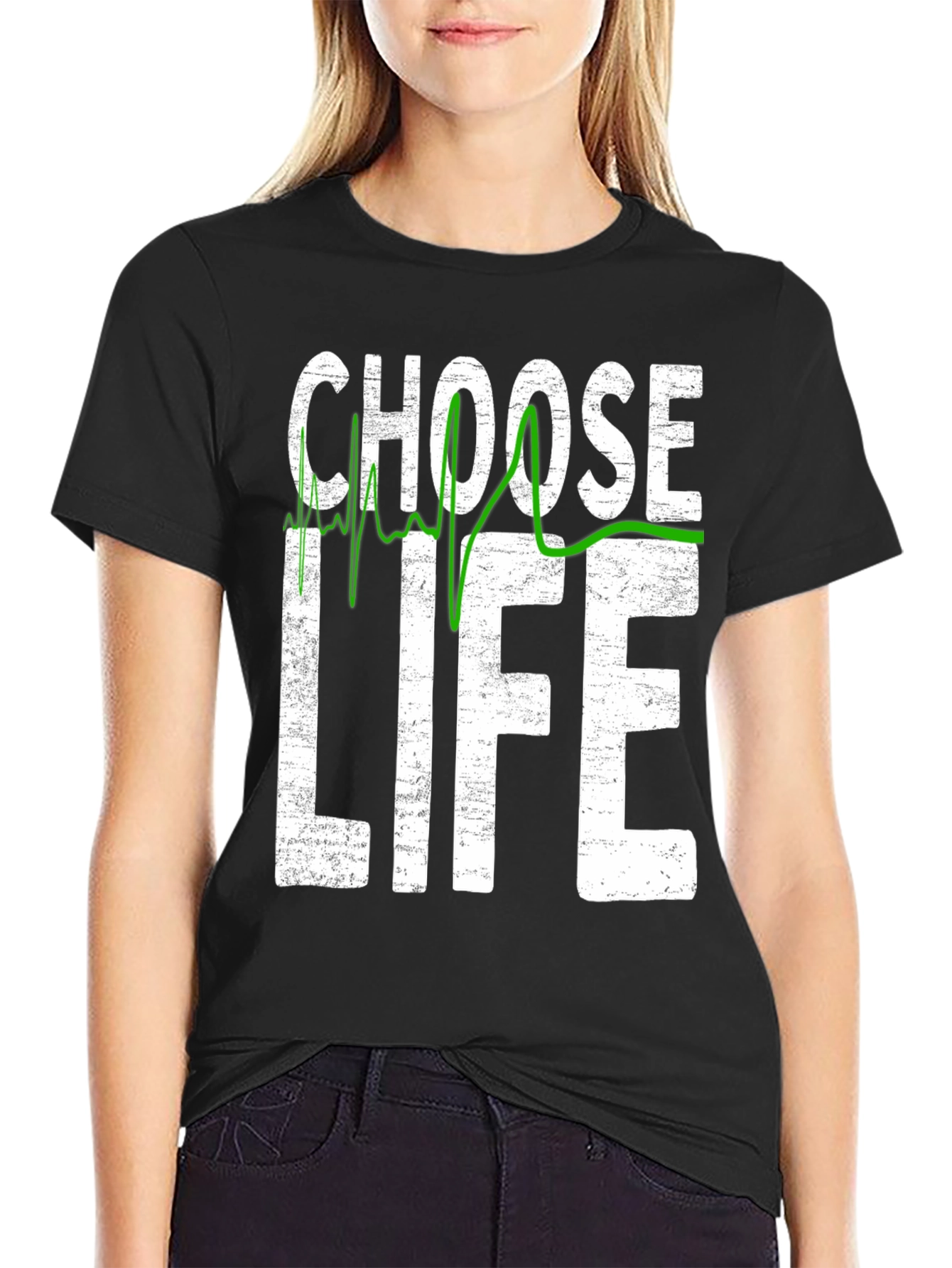 Choose Life ECG T-Shirt - Pro Life Graphic Tee