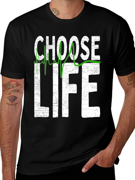 Choose Life ECG T-Shirt - Pro Life Graphic Tee