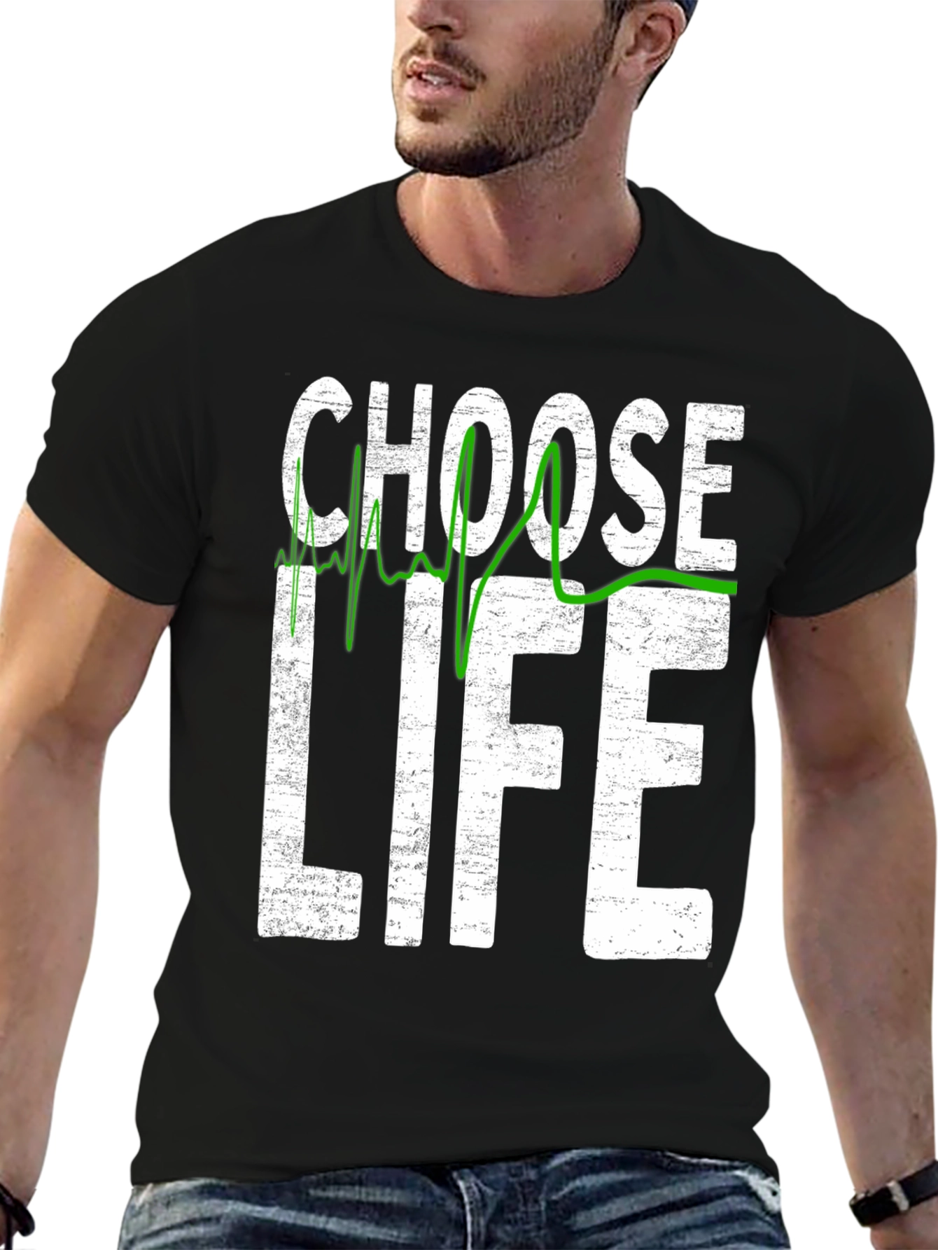 Choose Life ECG T-Shirt - Pro Life Graphic Tee