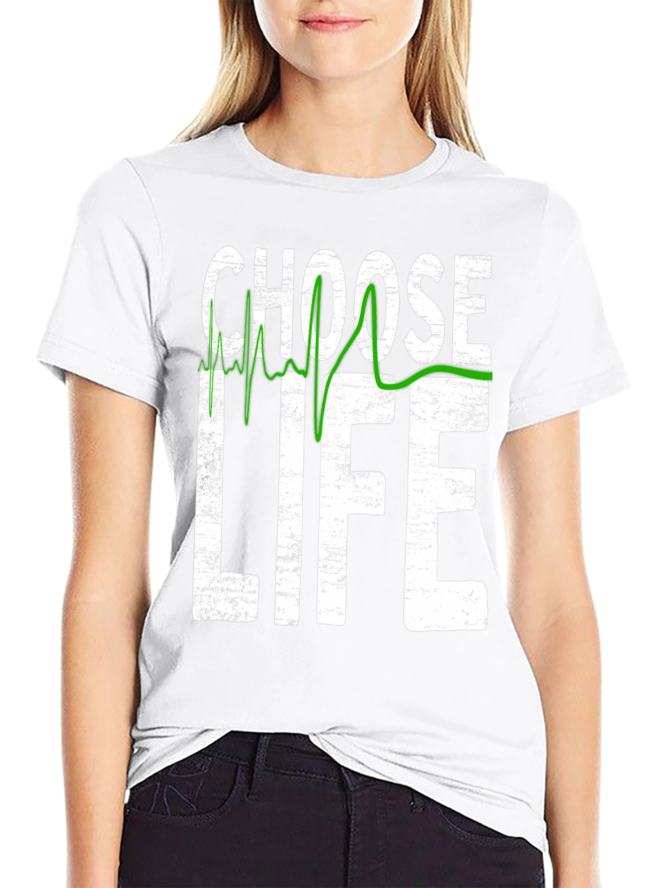 Choose Life ECG T-Shirt - Pro Life Graphic Tee