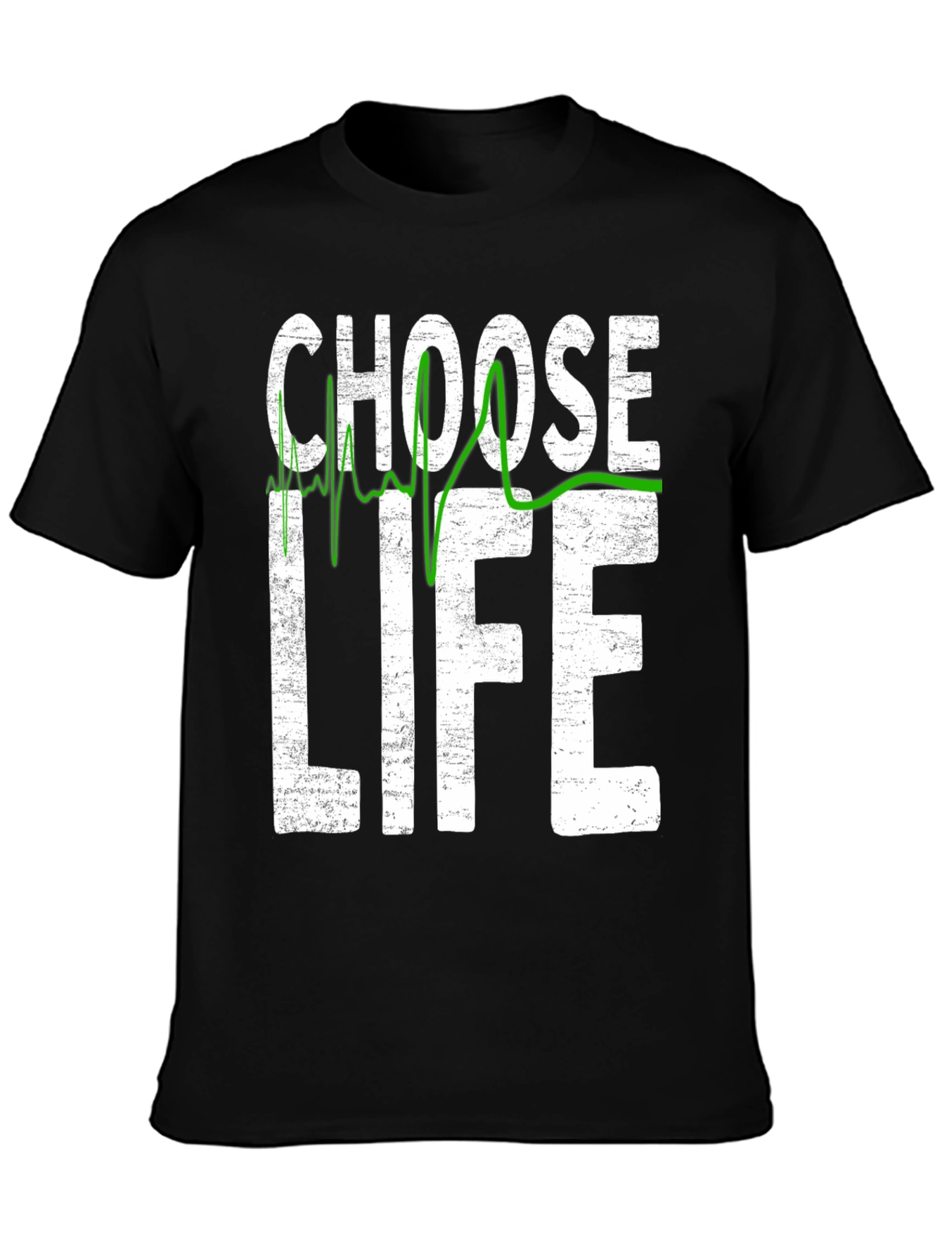 Choose Life ECG T-Shirt - Pro Life Graphic Tee