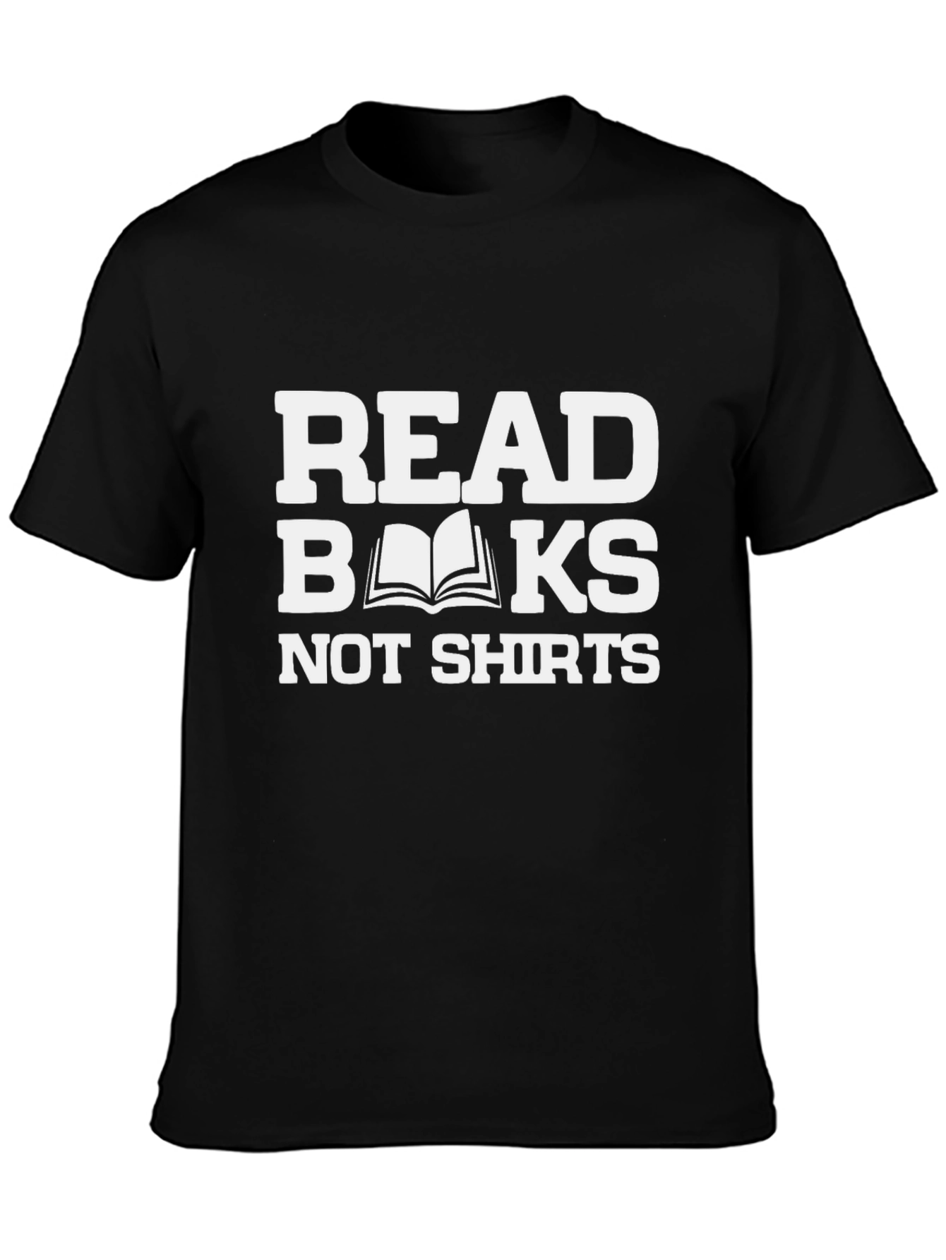 Read Books Not Shirts Graphic Tee - Black