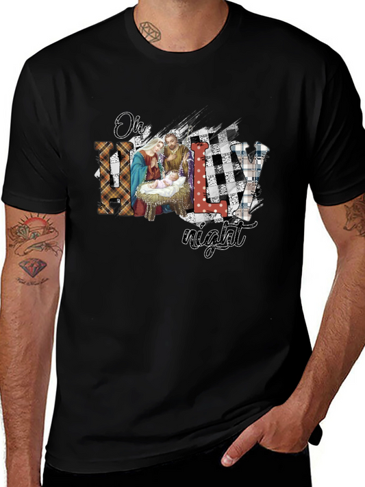 Oh Holy Night Christmas Graphic Tee