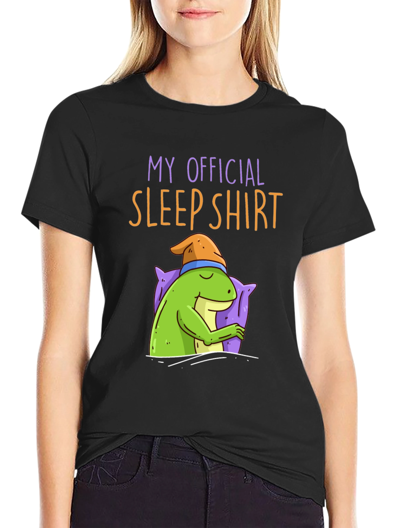Funny Sleep Shirt - Sleeping Frog Tee