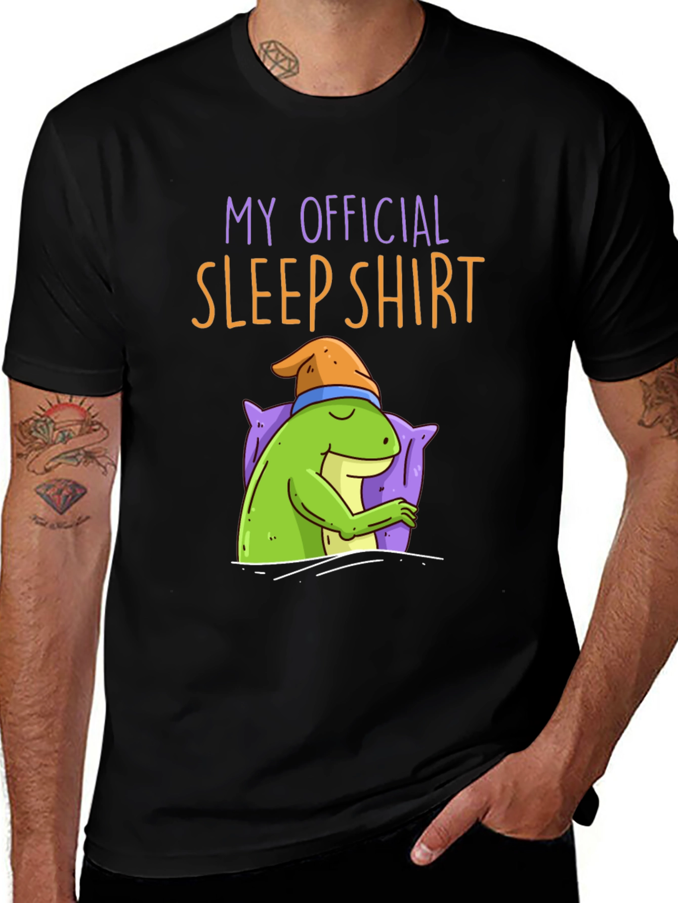Funny Sleep Shirt - Sleeping Frog Tee