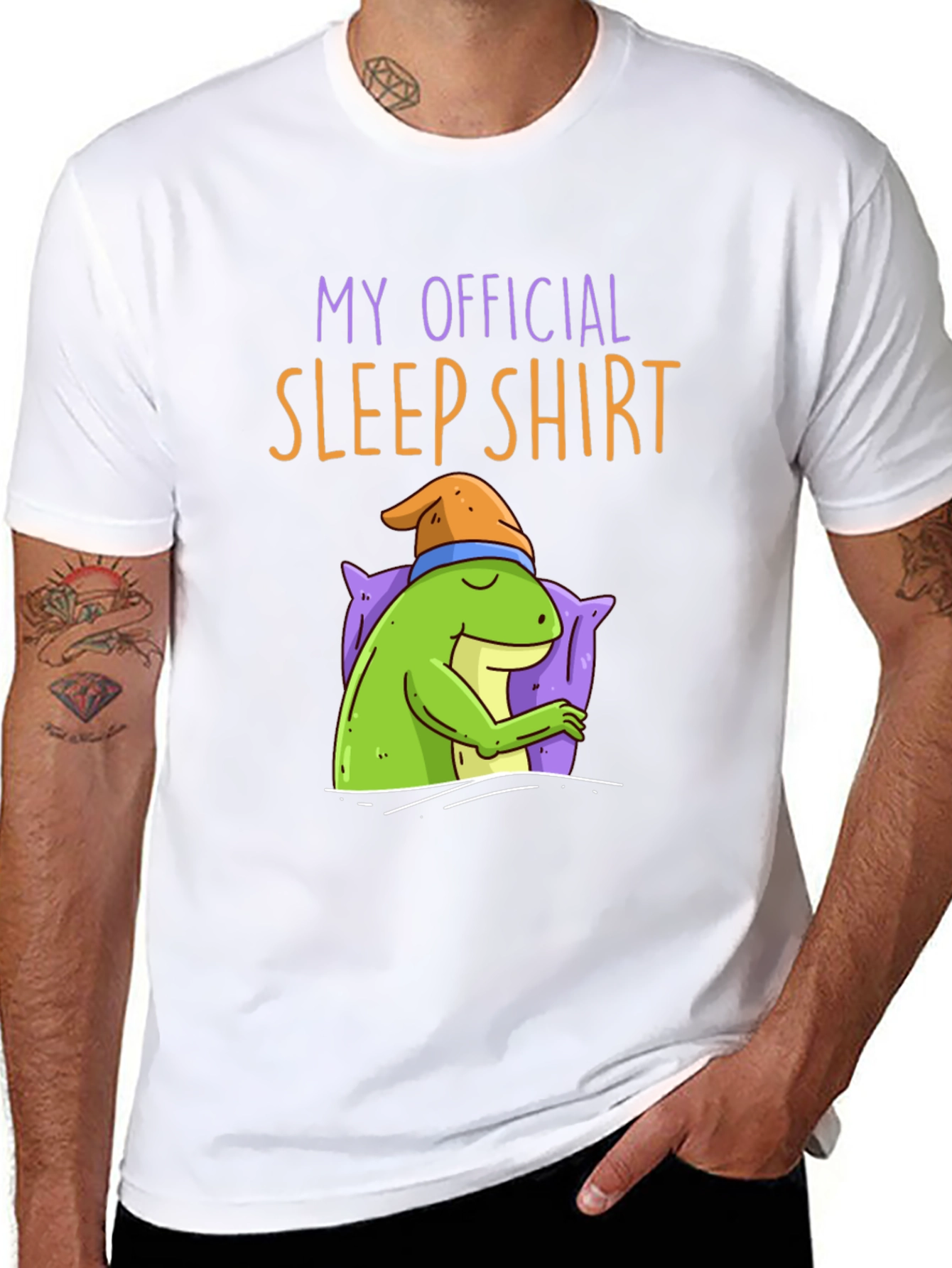 Funny Sleep Shirt - Sleeping Frog Tee