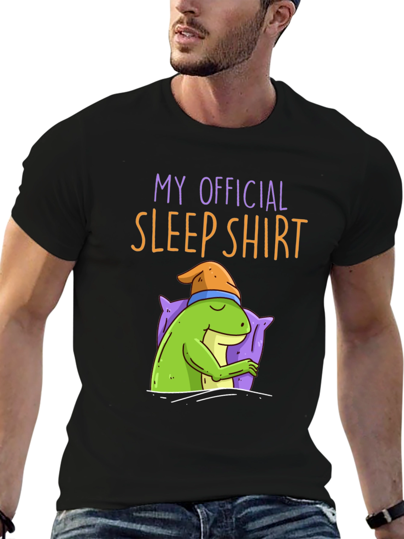 Funny Sleep Shirt - Sleeping Frog Tee