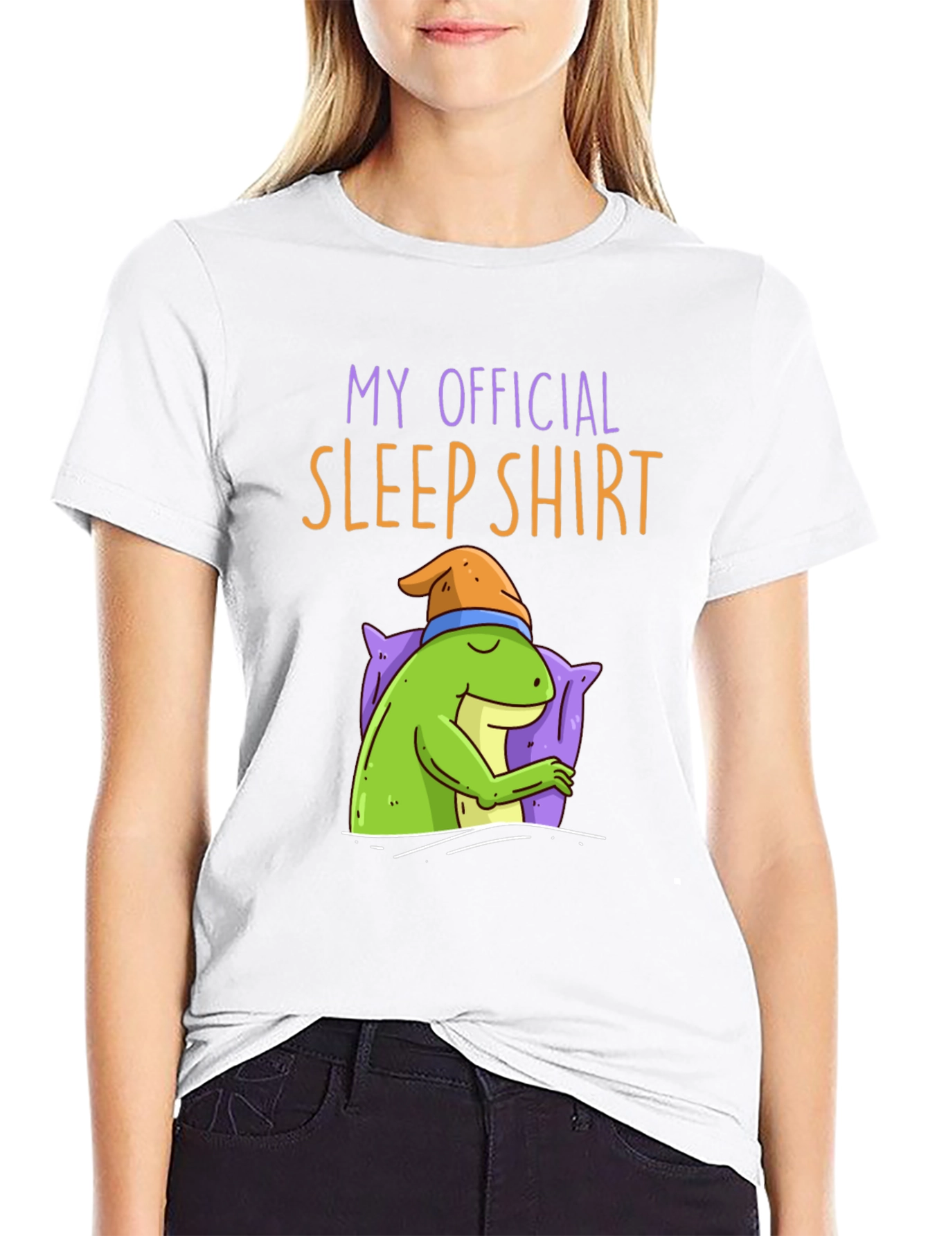 Funny Sleep Shirt - Sleeping Frog Tee