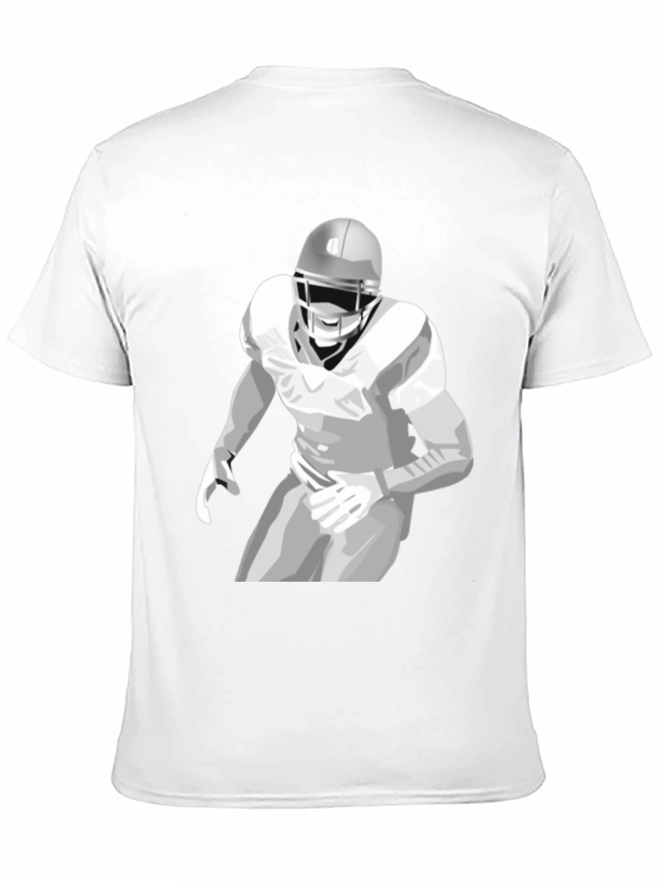 Football Player Graphic Tee - Stylish Black Shirt