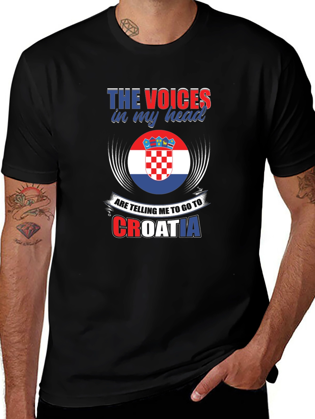 Voices in My Head Croatia T-Shirt