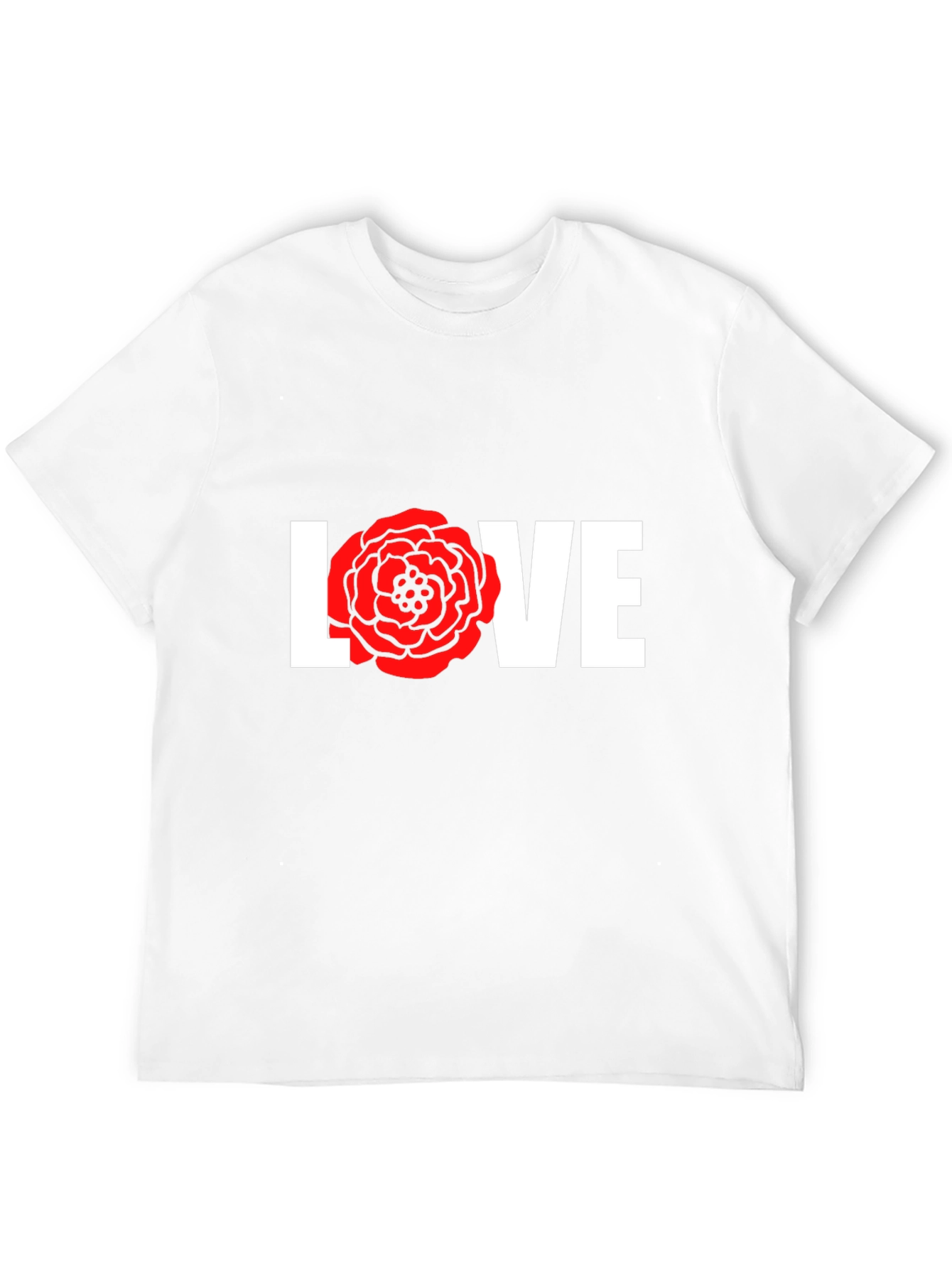 Love Rose Graphic T-Shirt - Black